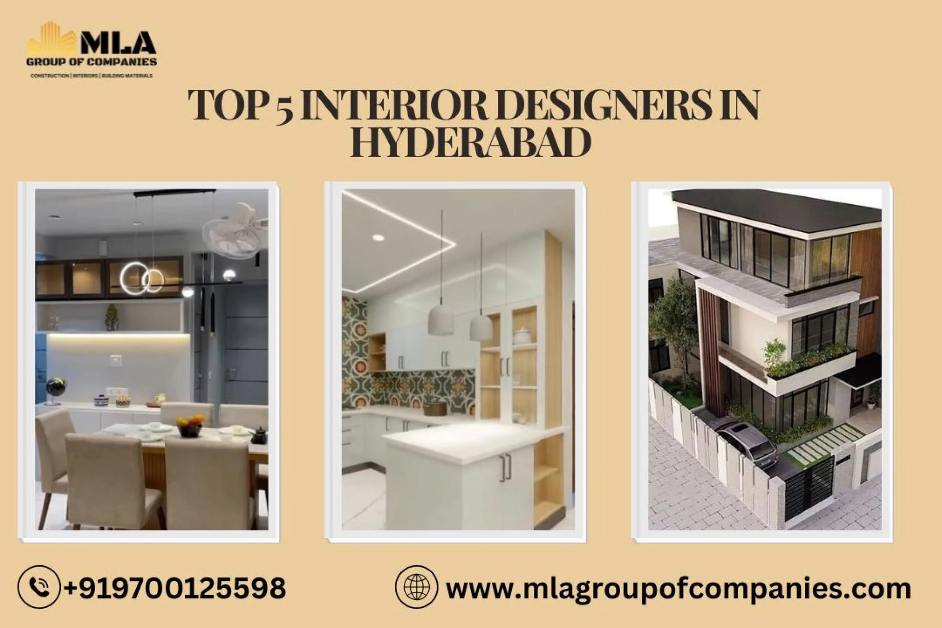 Five Top Interior Designers in Hyderabad & Top Architects in Indiranagar