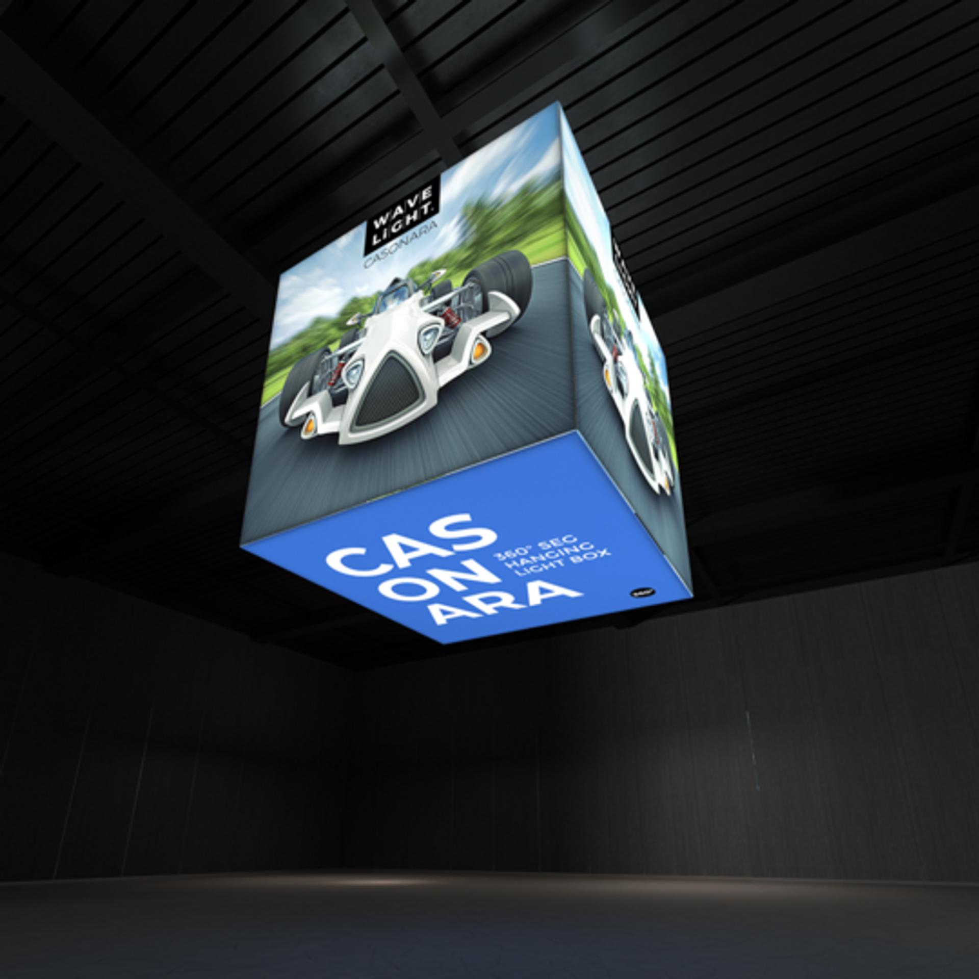 Stand out from afar with hanging trade show signs