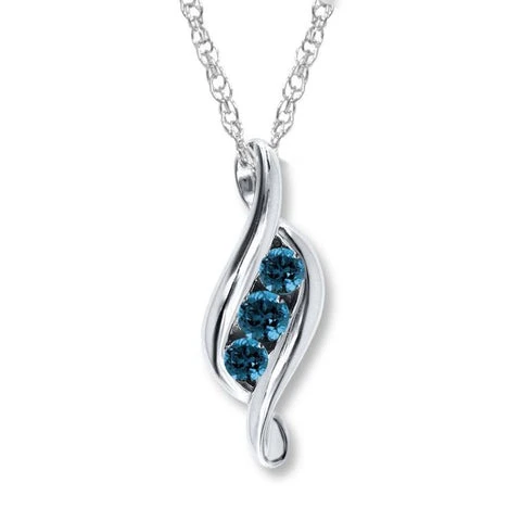 Blue Diamond Pendant