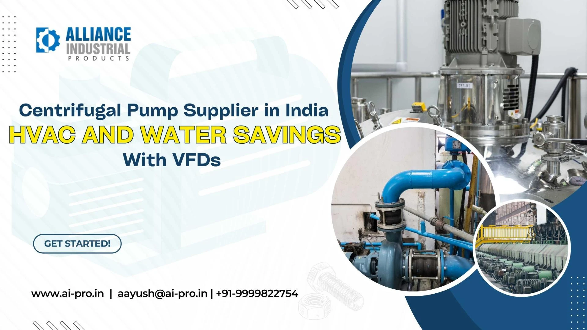 Centrifugal Pump Supplier in India: HVAC and Water Savings with VFDs