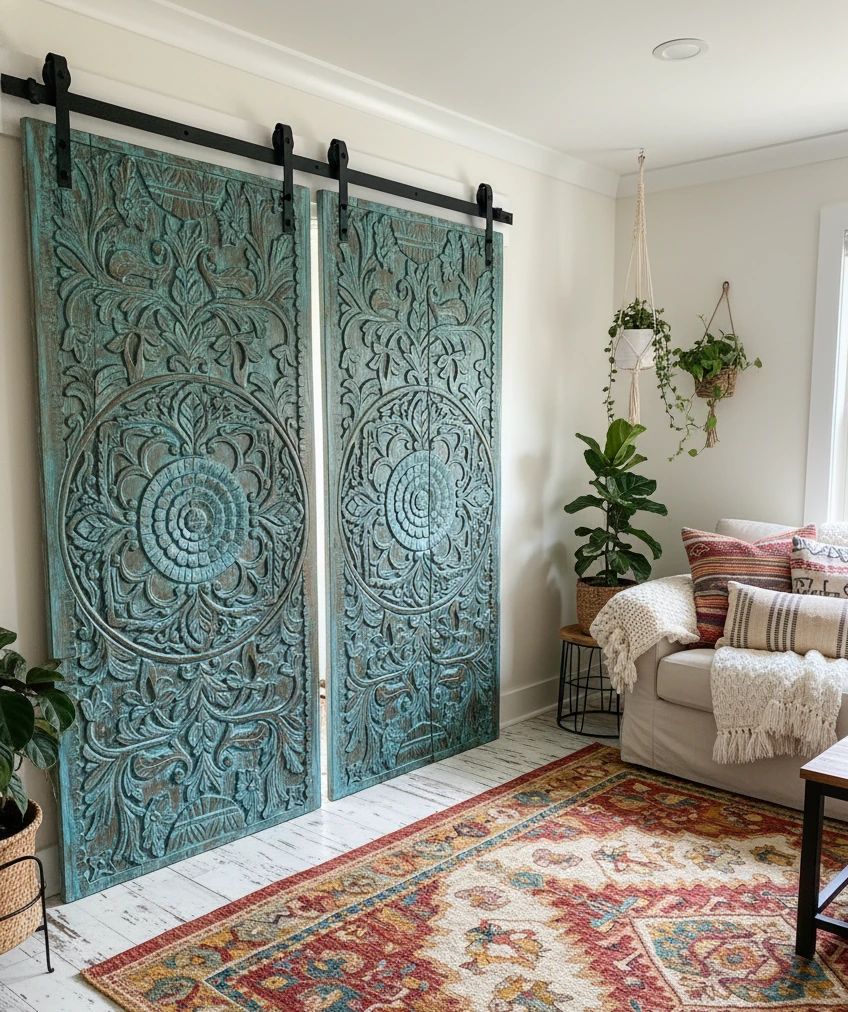 Home for the Holidays: Creating Wholesome Spaces with Vintage Furniture and Antique Carved Doors