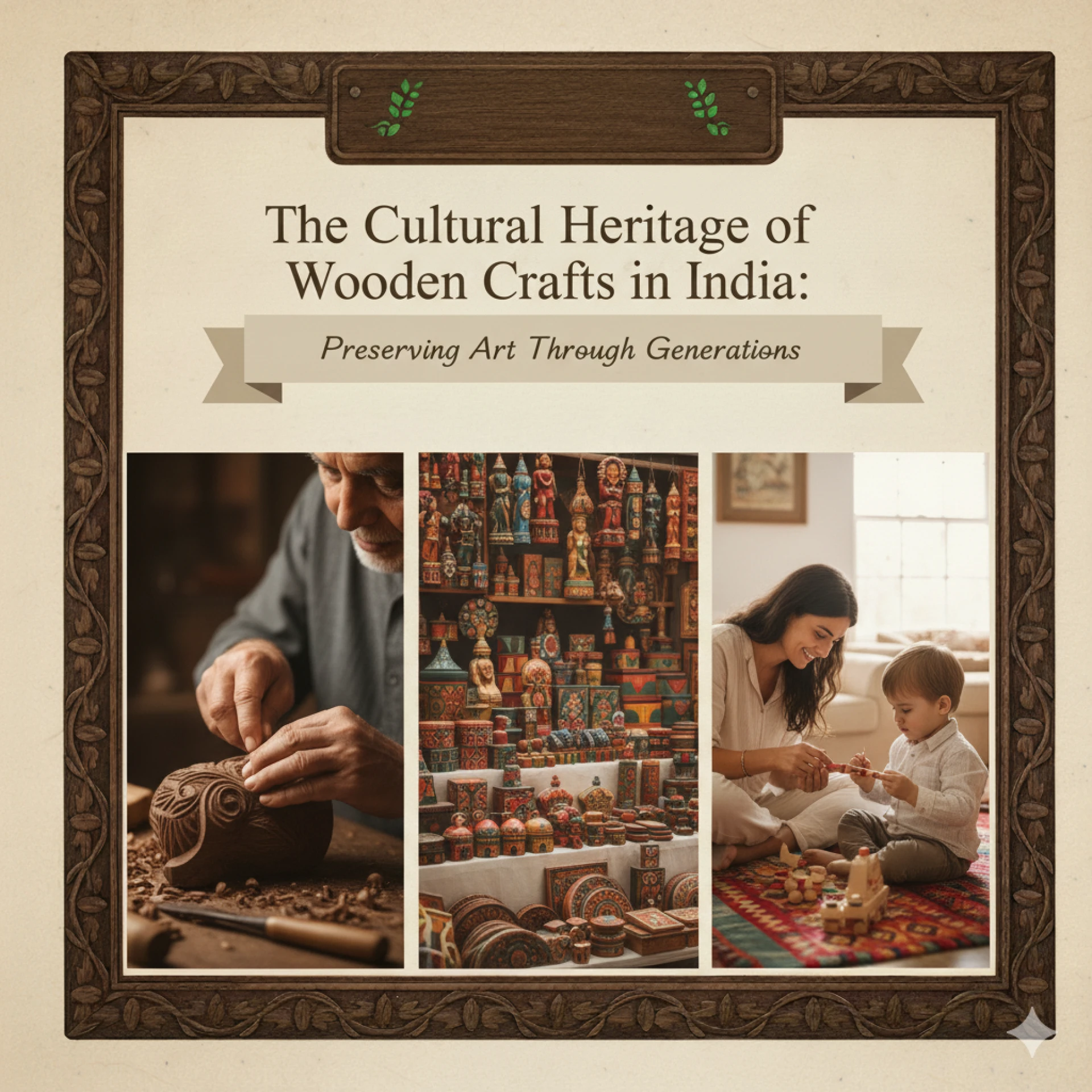 The Cultural Heritage of Wooden Crafts in India: Preserving Art Through Generations