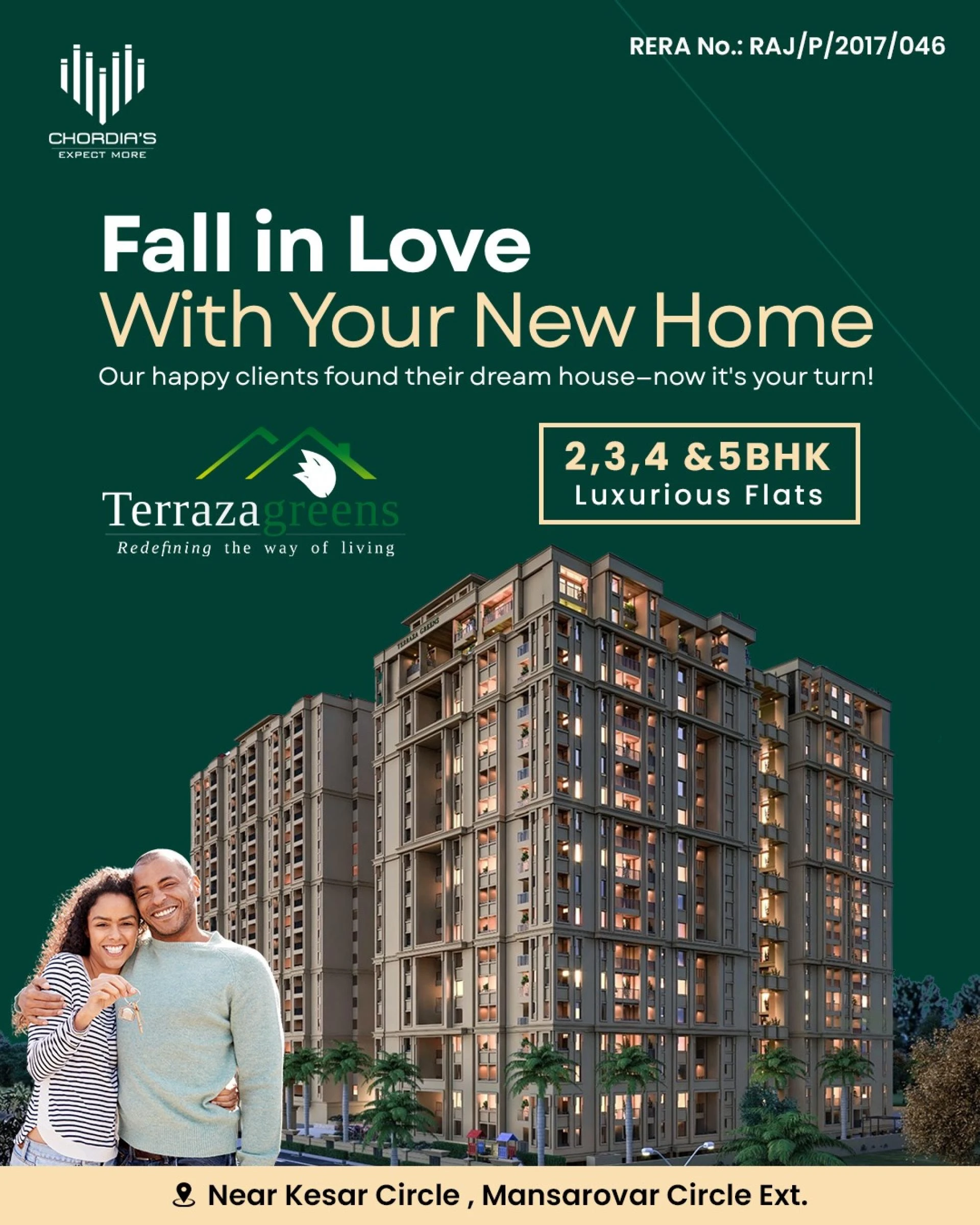 2 BHK Flat for Sale in Jaipur – Smart Homes, Smarter Living | Chordia Builders