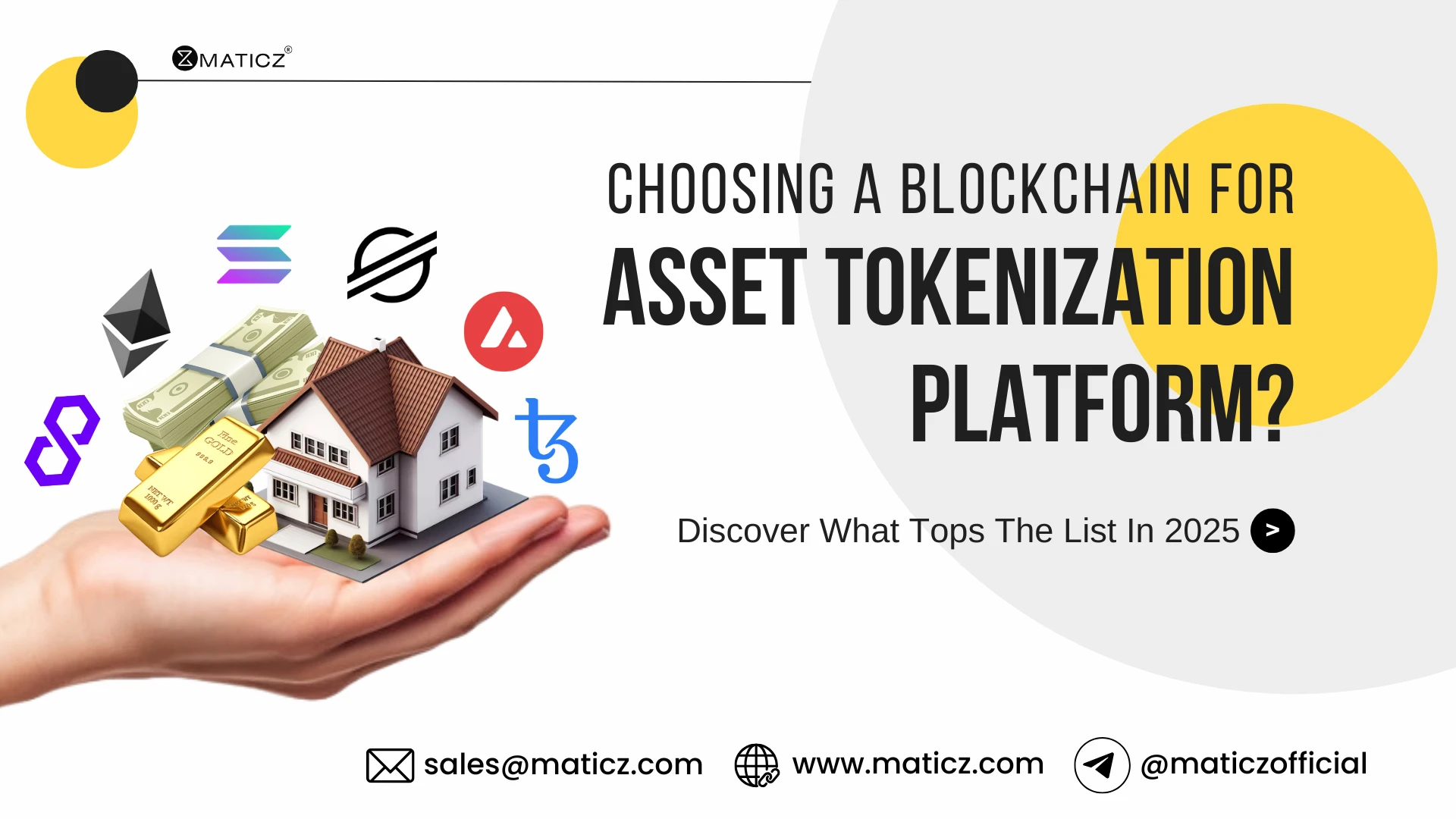 Top Blockchains for Building Asset Tokenization Platforms