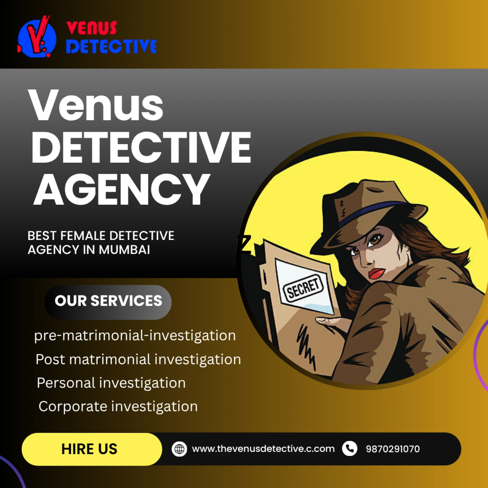 Venus Detective Agency – Trusted Private Detective in Mumbai for Personal & Corporate Investigations