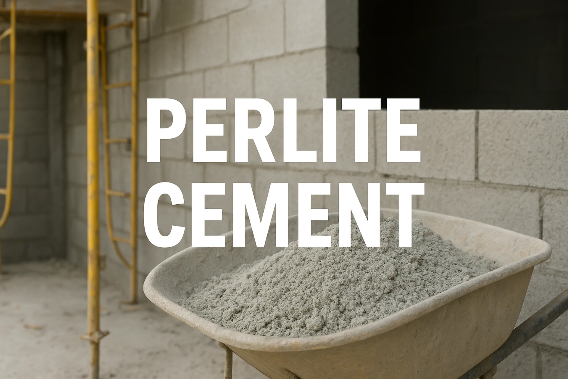 Building Better with Perlite Cement: The Smart Choice for Modern Construction