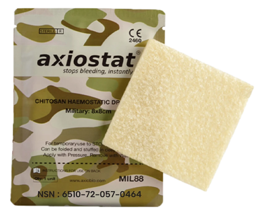 Axiostat MIL88 Hemostatic Patch | Saving Lives in Combat and Emergency Care