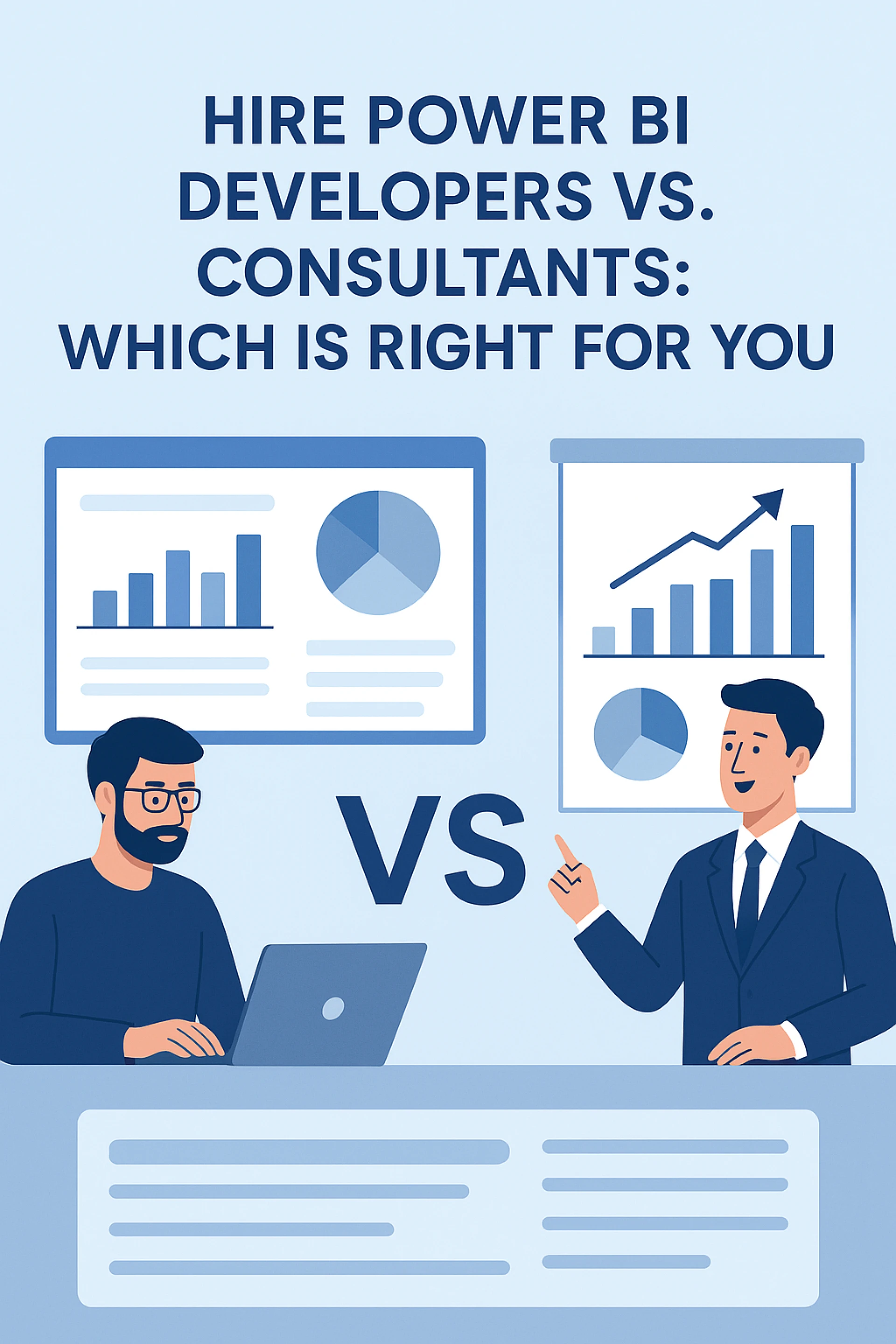 Hire Power BI Developers vs. Consultants: Which Is Right for You?