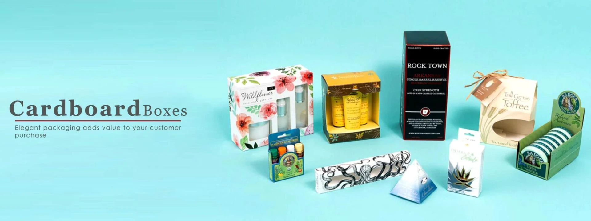 Order custom printed Cardboard Boxes with your logo printed