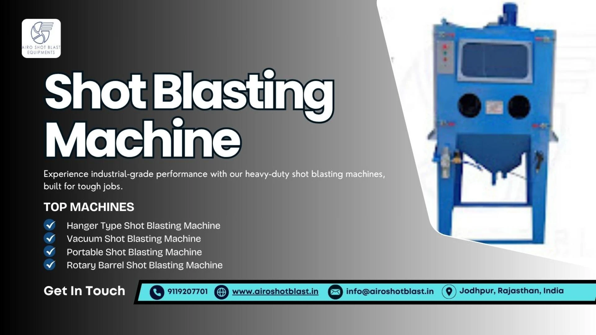 Shot Blasting Machine Price in India: Comparing Models & Features
