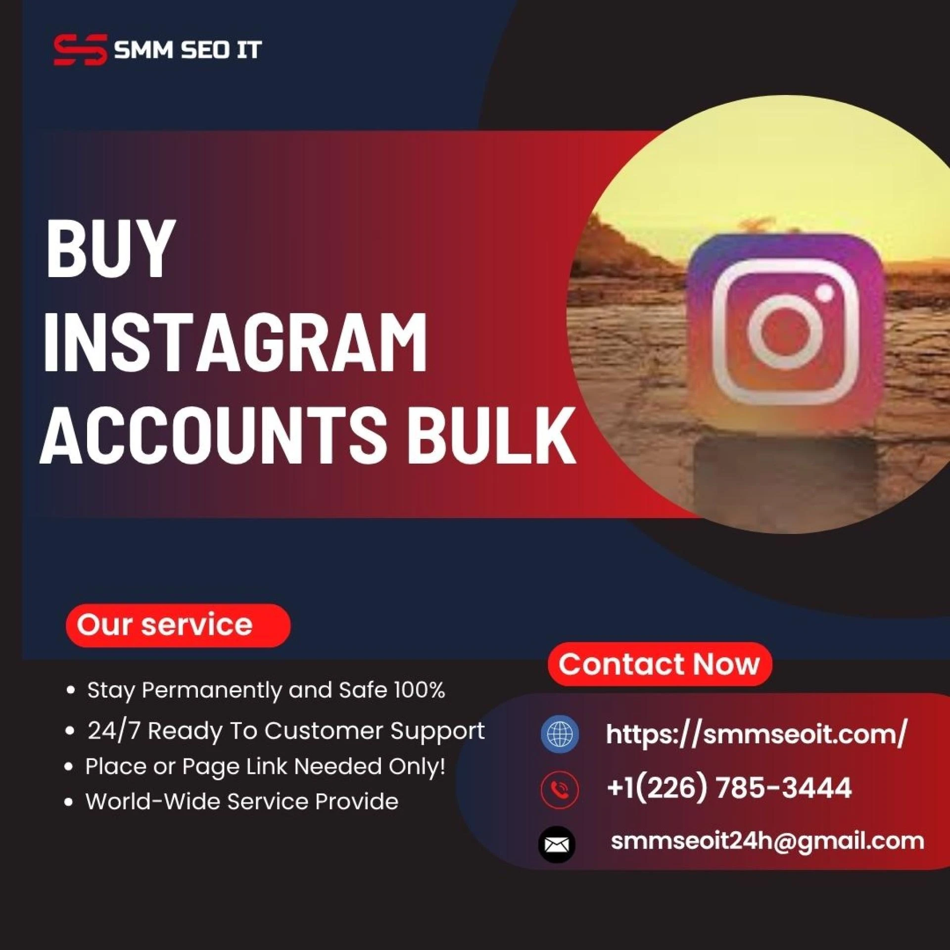 Buy Instagram Accounts Bulk from SMMSEOIT - Grow Your Online Presence Instantly