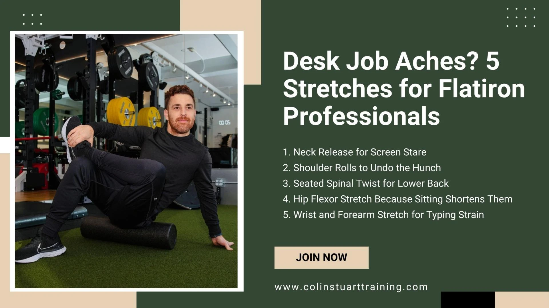 Desk Job Aches? 5 Stretches for Flatiron Professionals