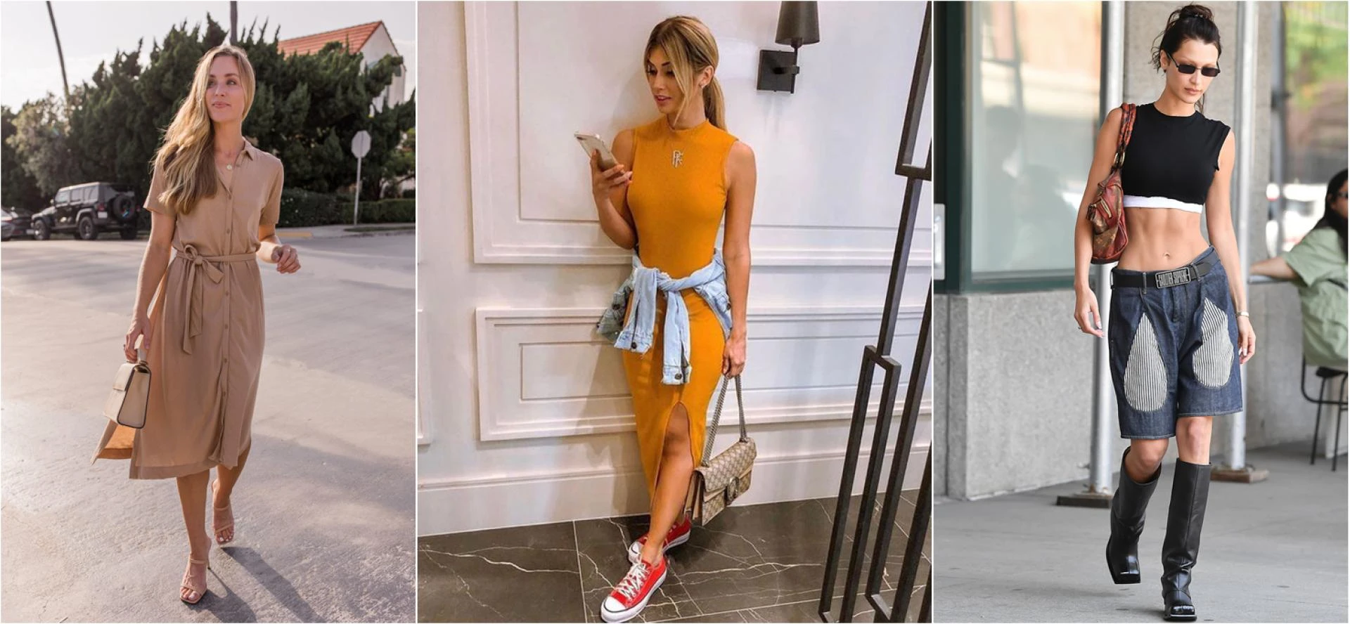 elevated with stacks of charm necklaces or brightly hued sweaters