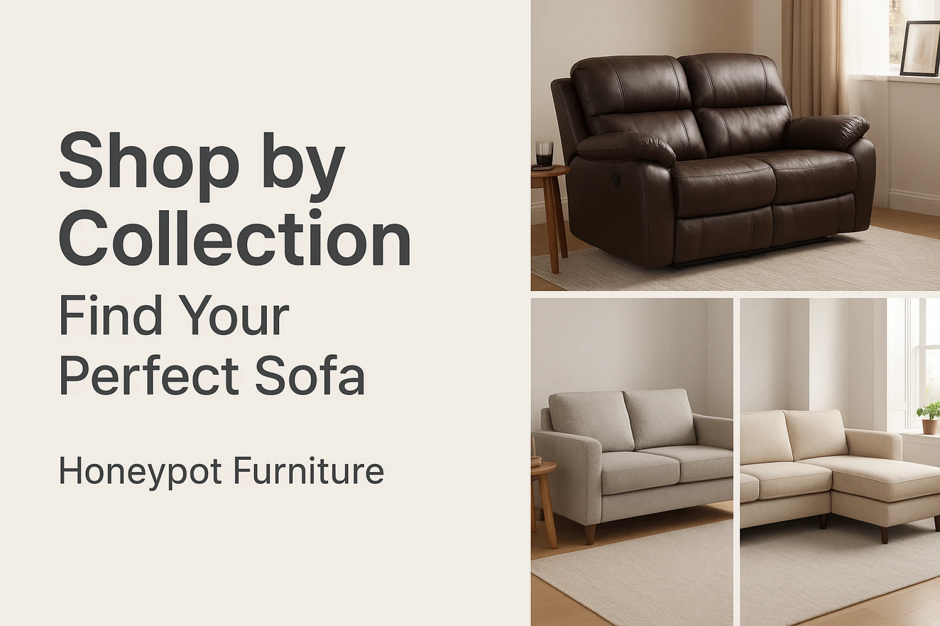Shop by Collection: Find Your Perfect Sofa with Honeypot Furniture