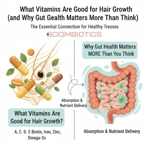 What Vitamins Are Good for Hair Growth (and Why Gut Health Matters More Than You Think)