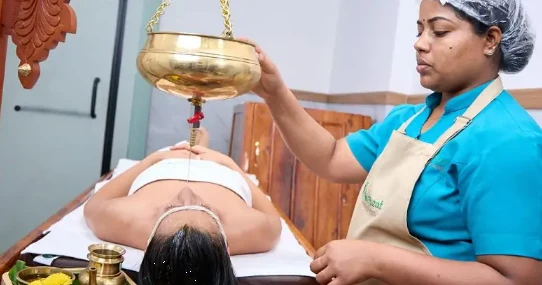Experience the Best Ayurvedic Clinic's Shirodhara Massage Dip for Deep Relaxation