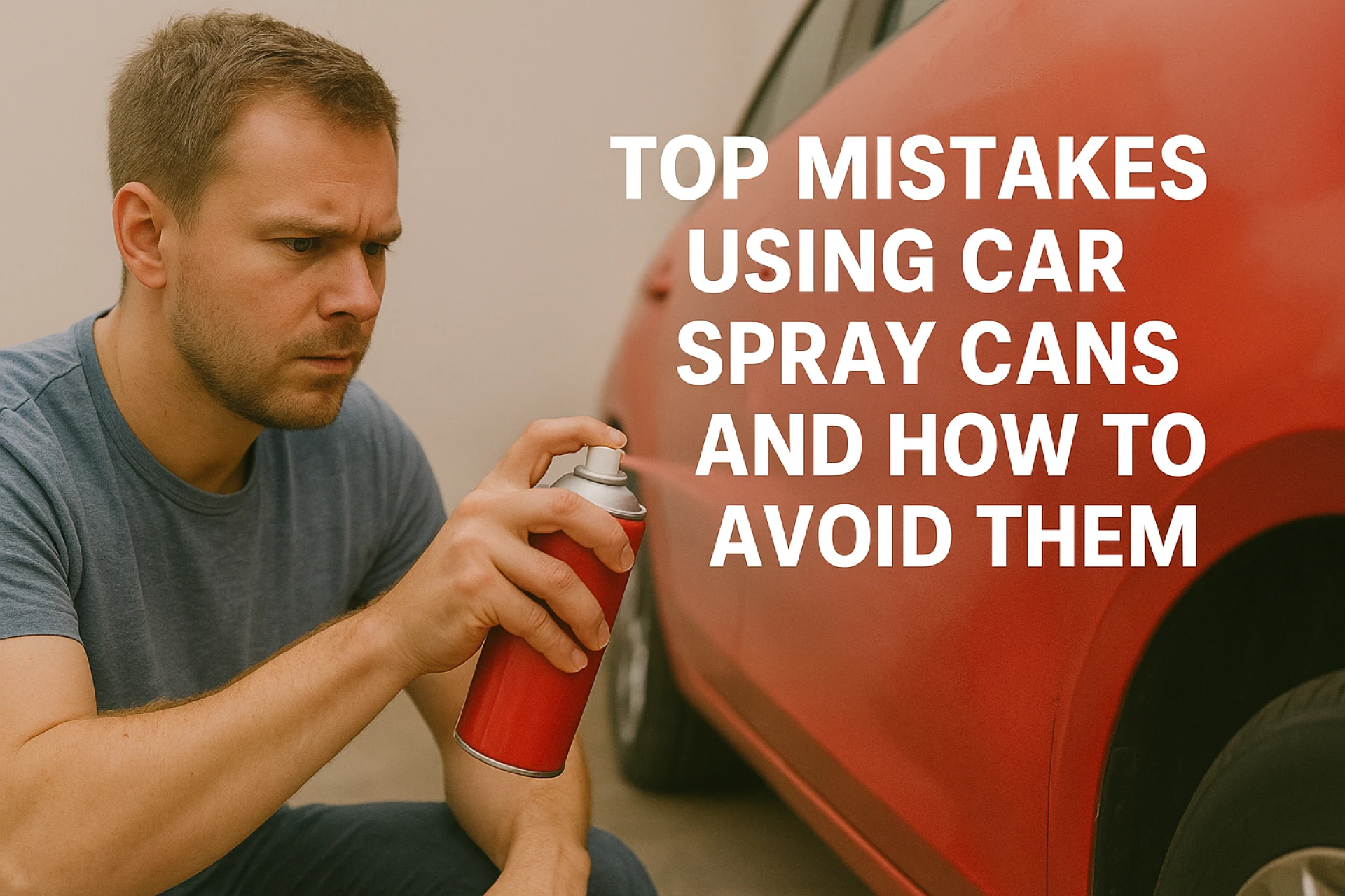 Top Mistakes Using Car Spray Cans And How to Avoid Them