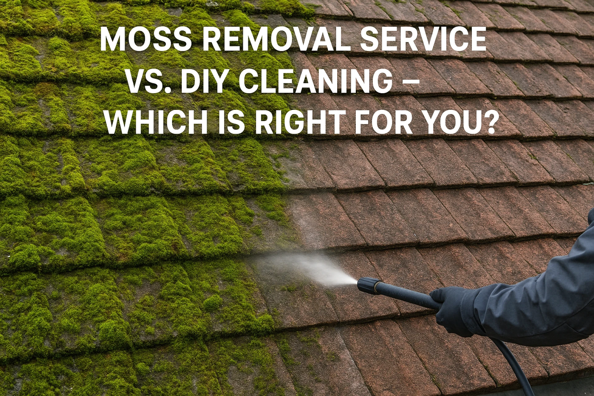 Moss Removal Service vs. DIY Cleaning – Which Is Right for You?