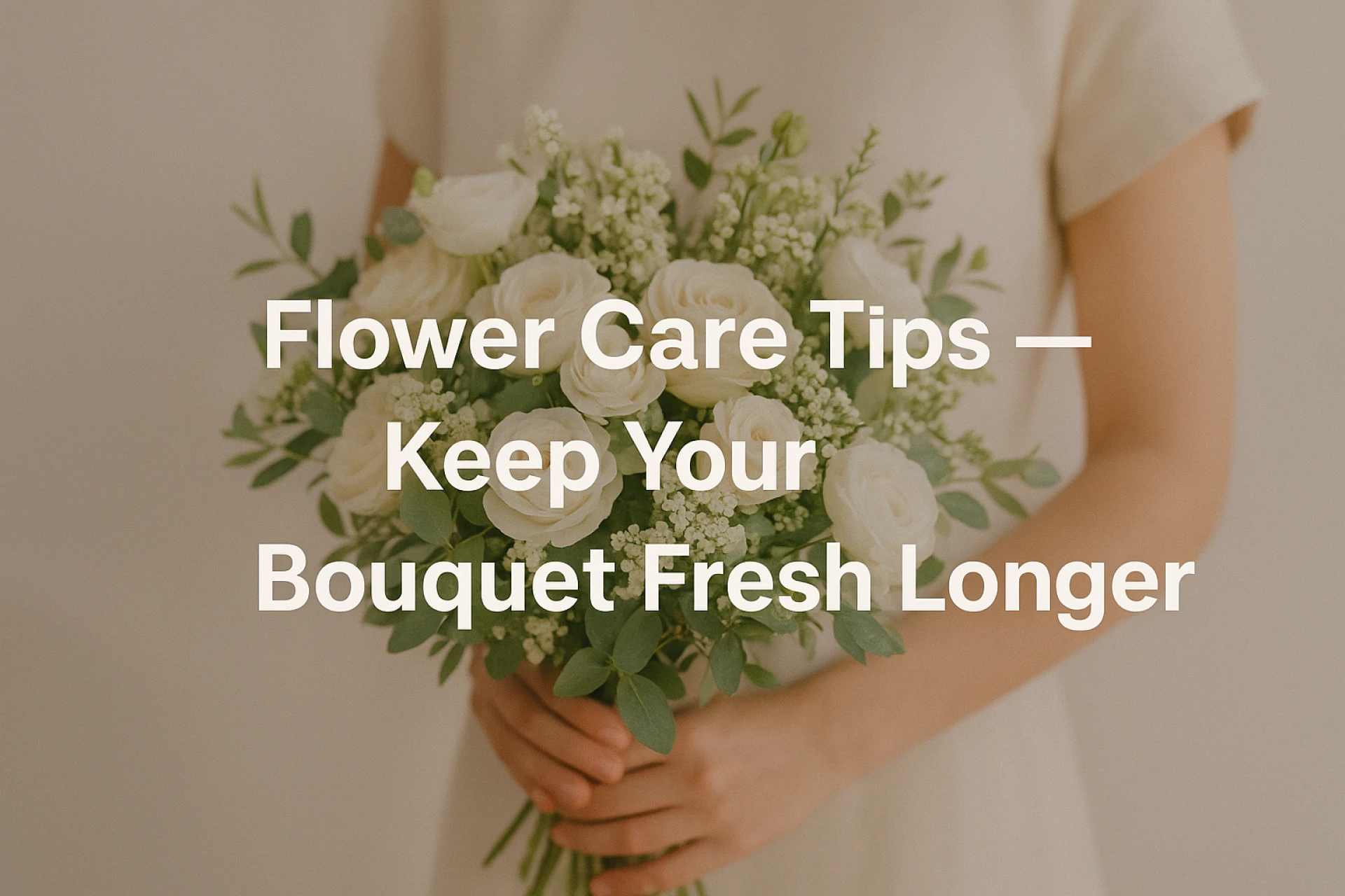 Flower Care Tips — Keep Your Bouquet Fresh Longer
