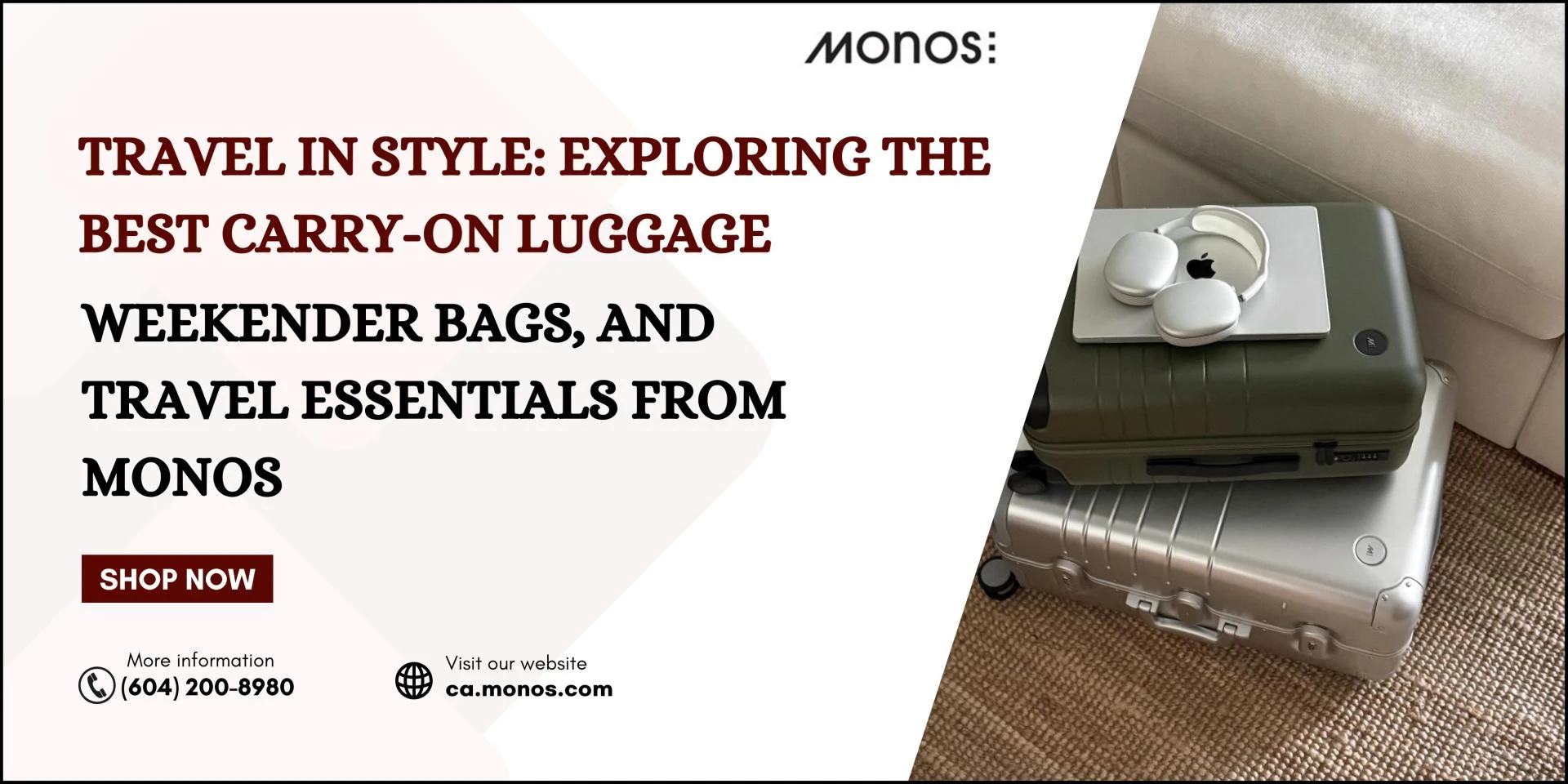 Travel in Style: Exploring the Best Carry-On Luggage, Weekender Bags, and Travel Essentials from Monos