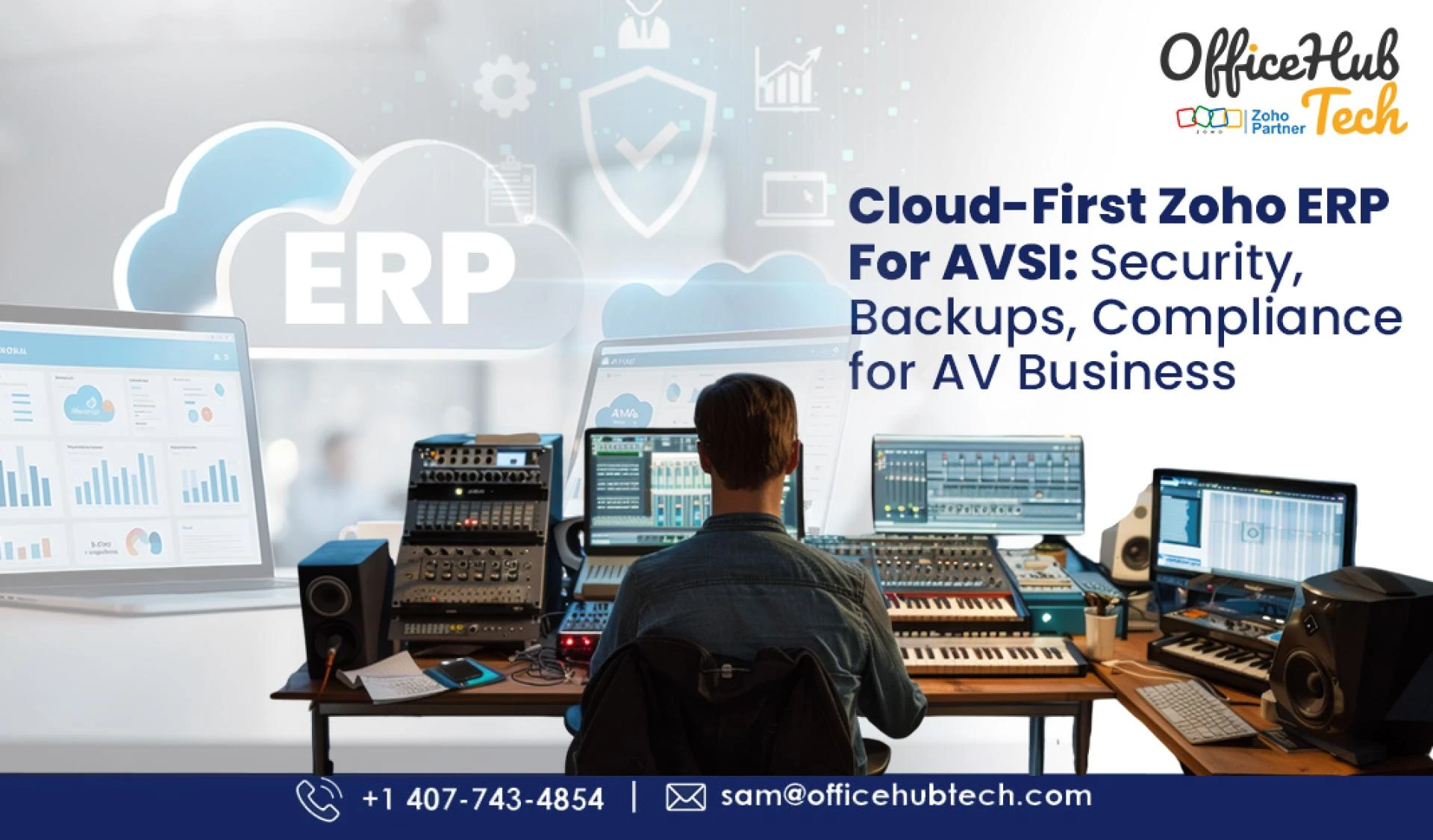Cloud-First Zoho ERP for AVSI: Security, Backups, Compliance for AV Business