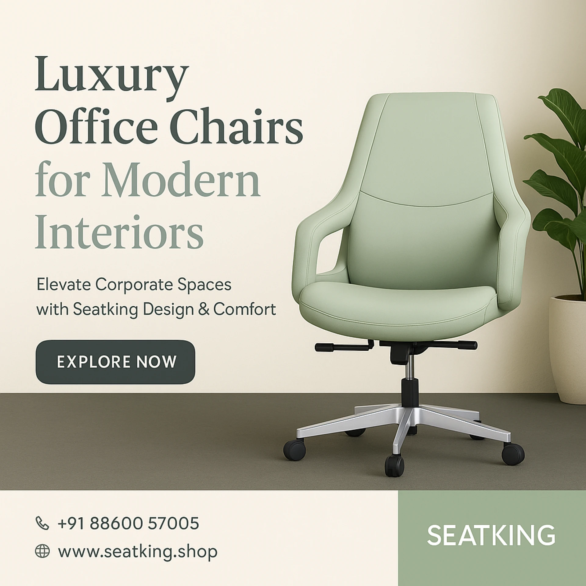 Seatking Redefines Office Luxury – Introducing Designer and Executive Office Chairs for India’s Modern Workspaces