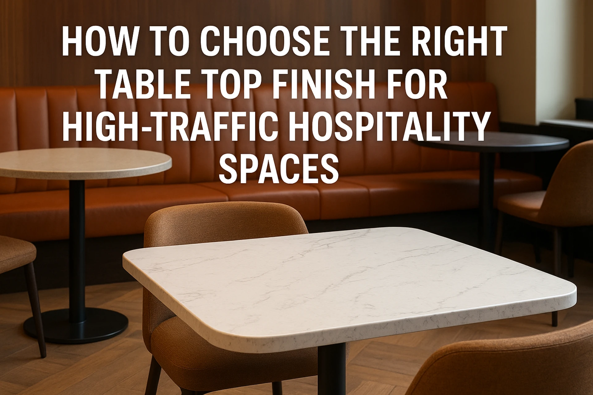 How to Choose the Right Table Top Finish for High-Traffic Hospitality Spaces