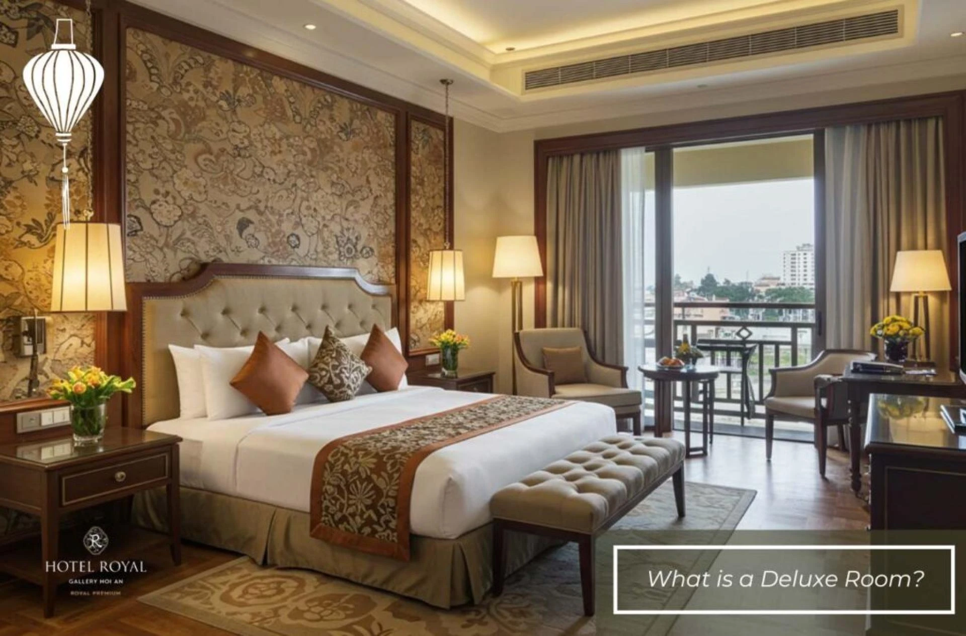 Which amenities define a premium hotel suite?
