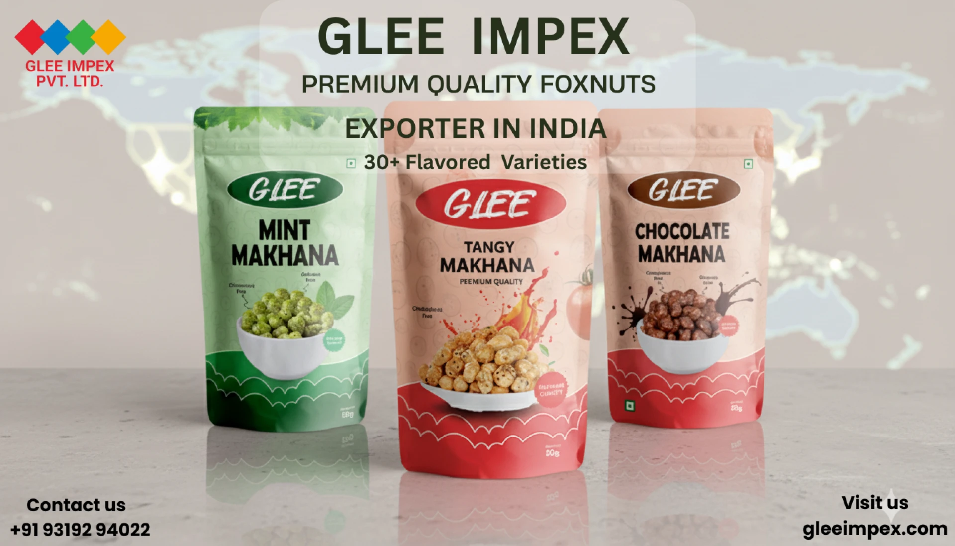 Glee Impex Pvt. Ltd. – The Top Flavored Makhana Exporter in India Transforming Global Snacking
