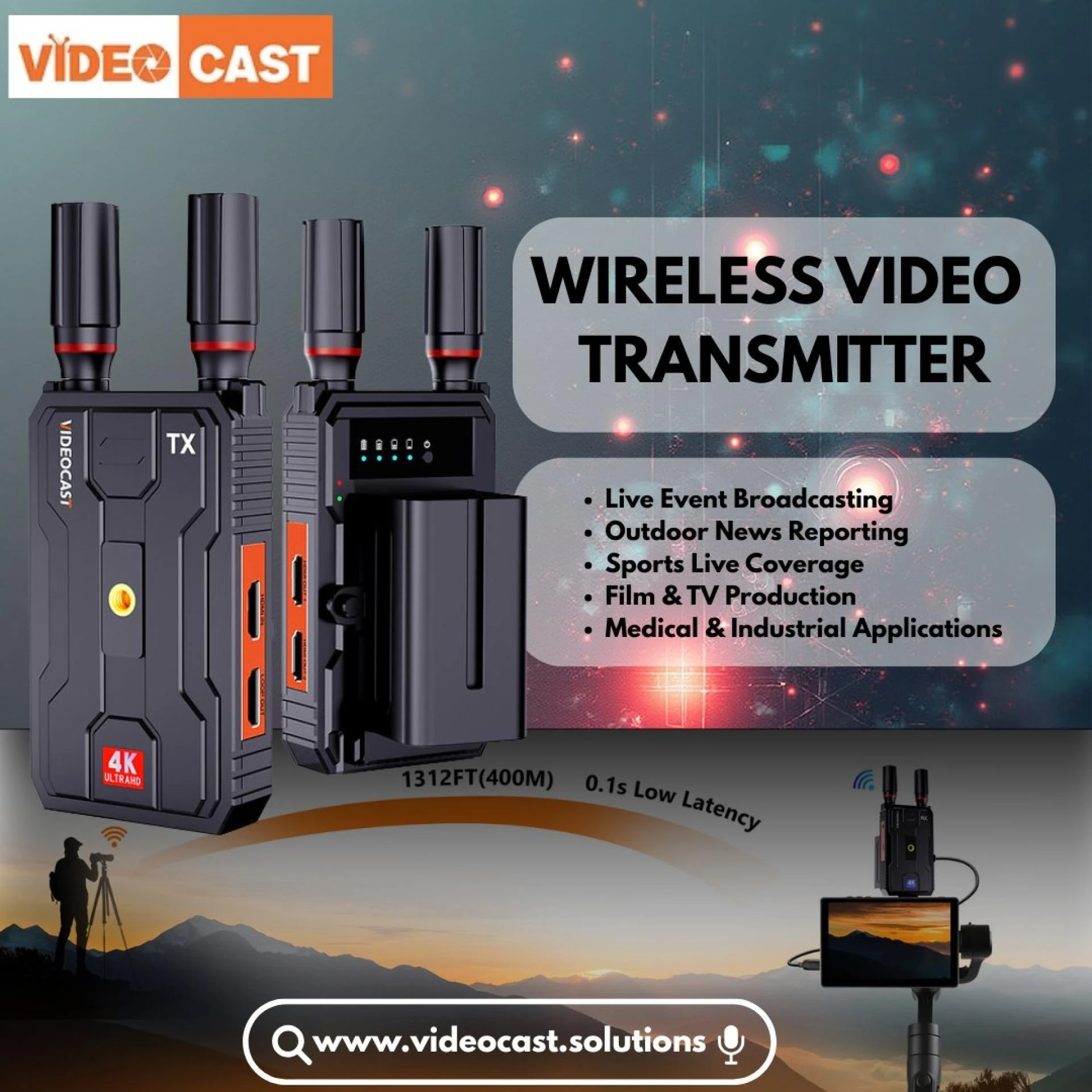 Wireless Video Transmitters Transform Live Production, Events, and Broadcasting