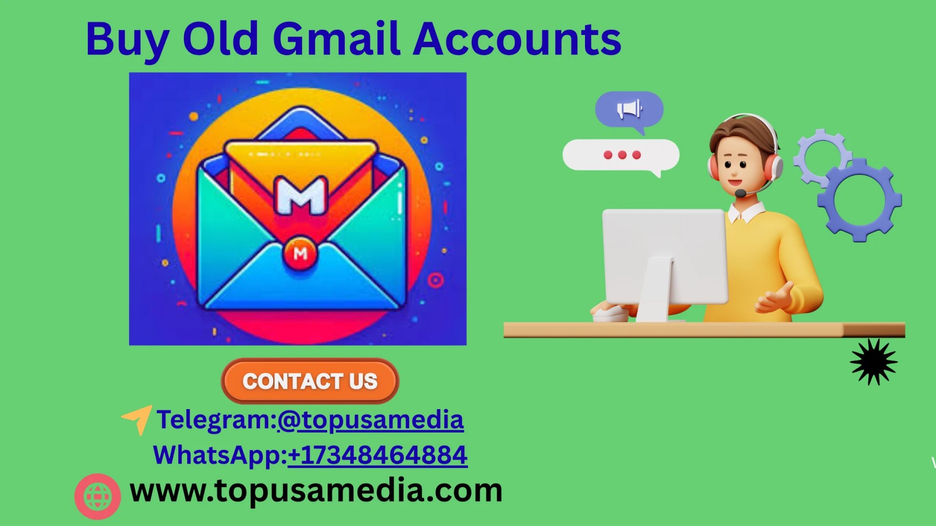 Buy Aged Gmail Accounts – Build Instant Trust with Topusamedia.com