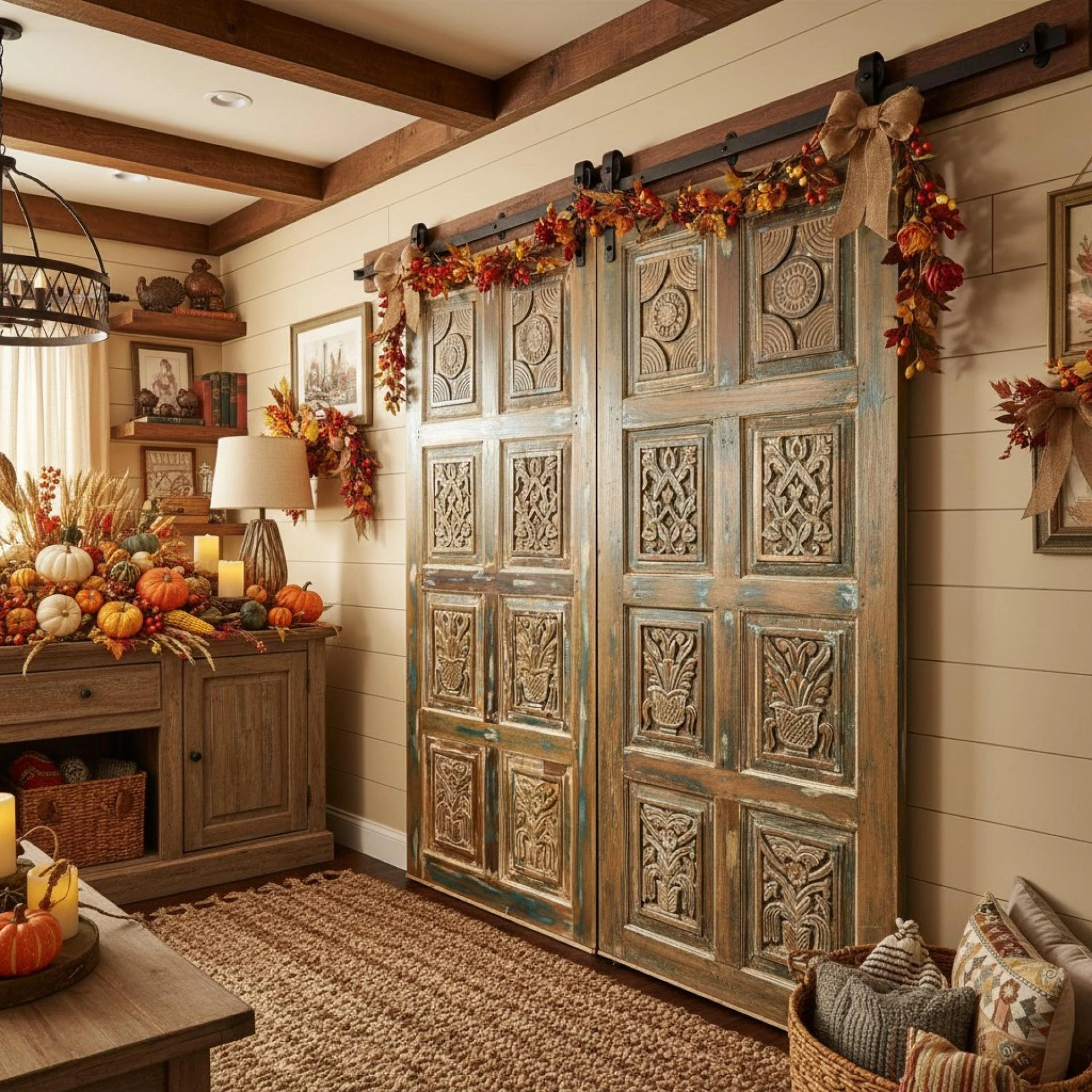 Farmhouse Country Style, Sliding Barn Doors