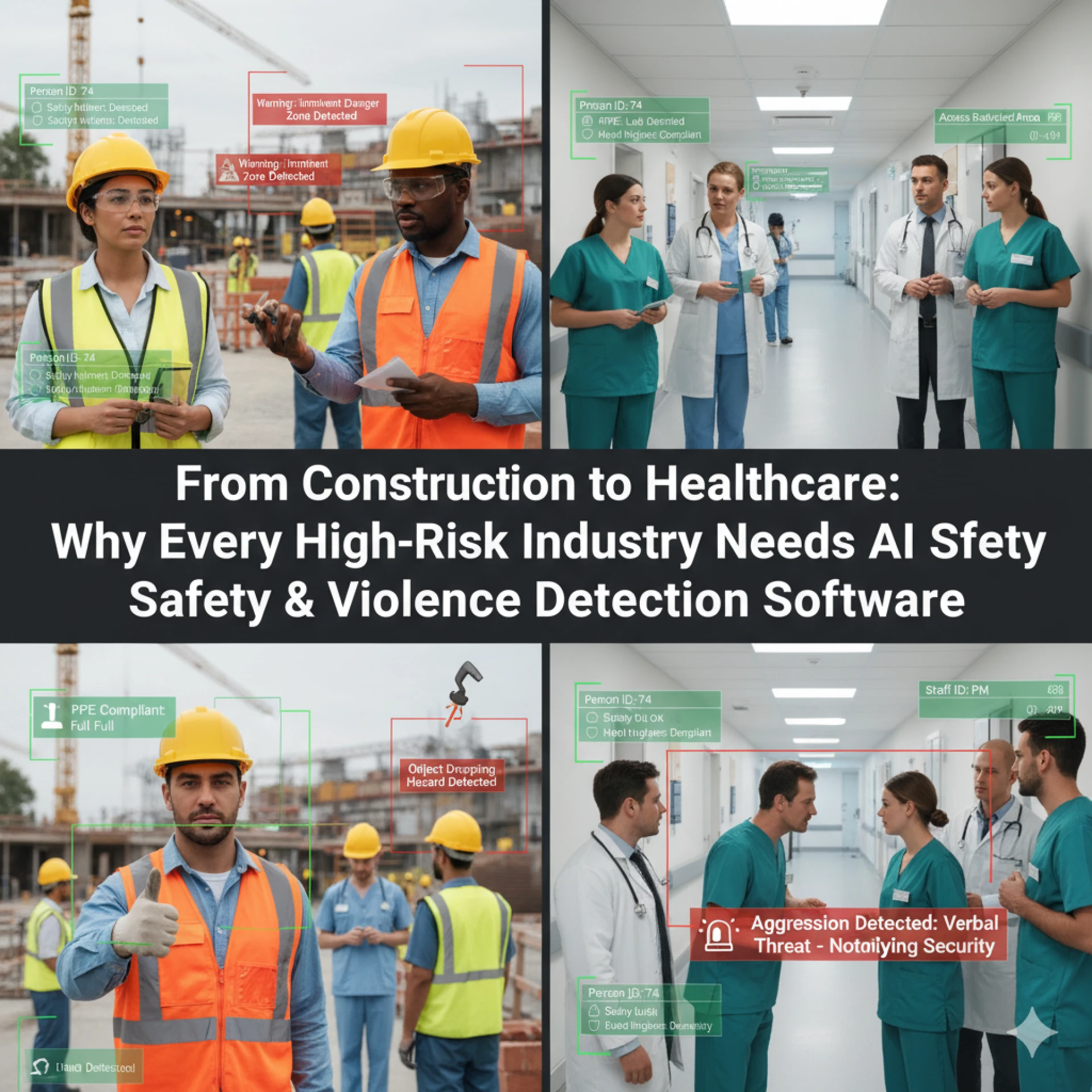 From Construction to Healthcare: Why Every High-Risk Industry Needs AI PPE & Violence Detection Software