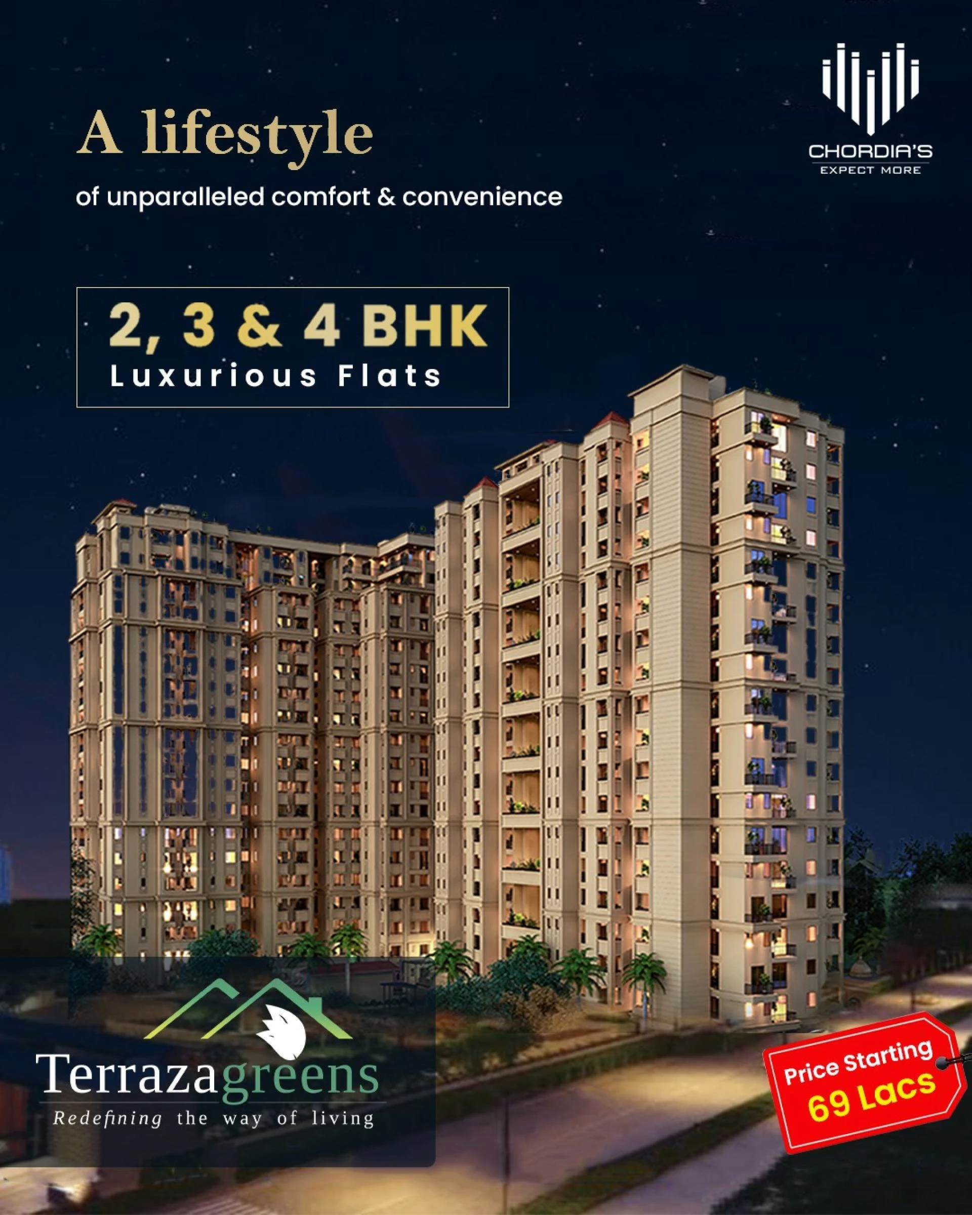 Upgrade Your Lifestyle with a 3 BHK Flat in Vaishali Nagar Jaipur – Crafted by Chordia Builders