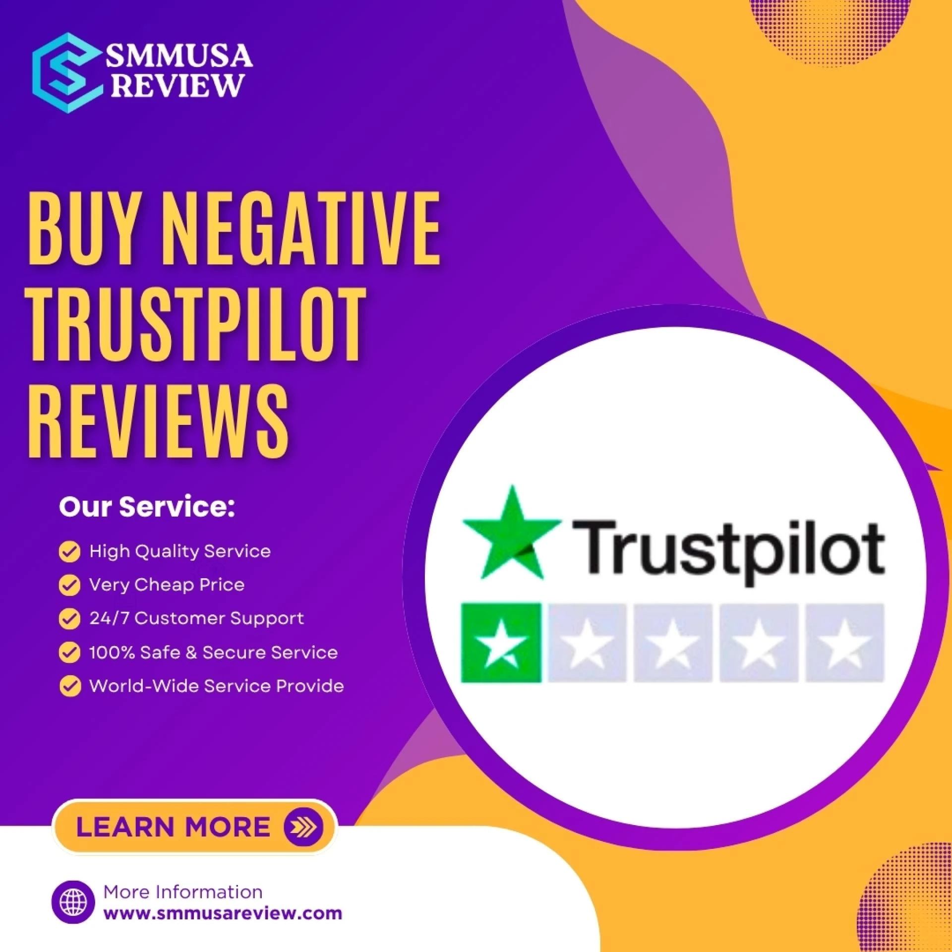 Buy Negative Trustpilot Reviews: Fast & Verified Service
