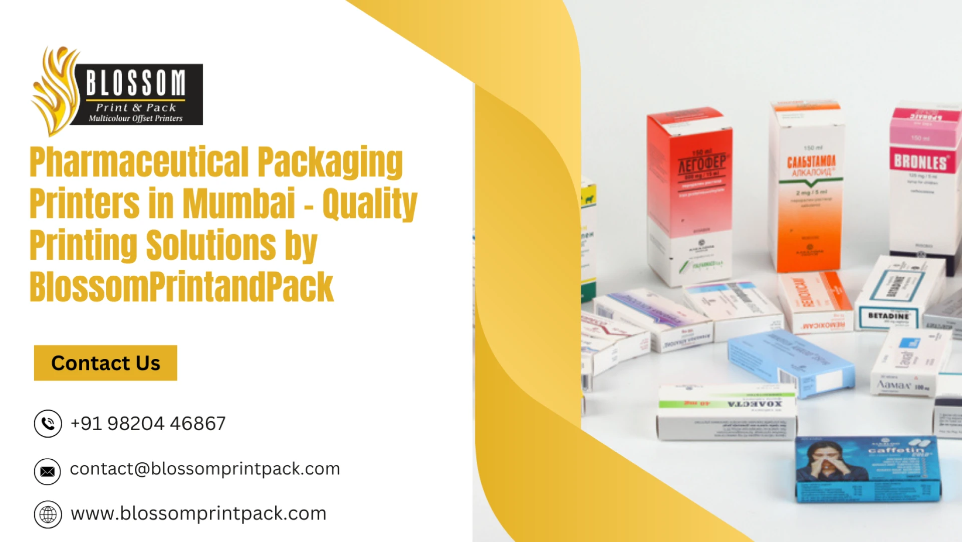 Pharmaceutical Packaging Printers in Mumbai | Quality Pharma Printing by BlossomPrintandPack