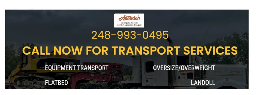 Reliable Heavy Equipment Hauling Services in Michigan | Professional Heavy Equipment Transport Truck Solutions by Antoniostow