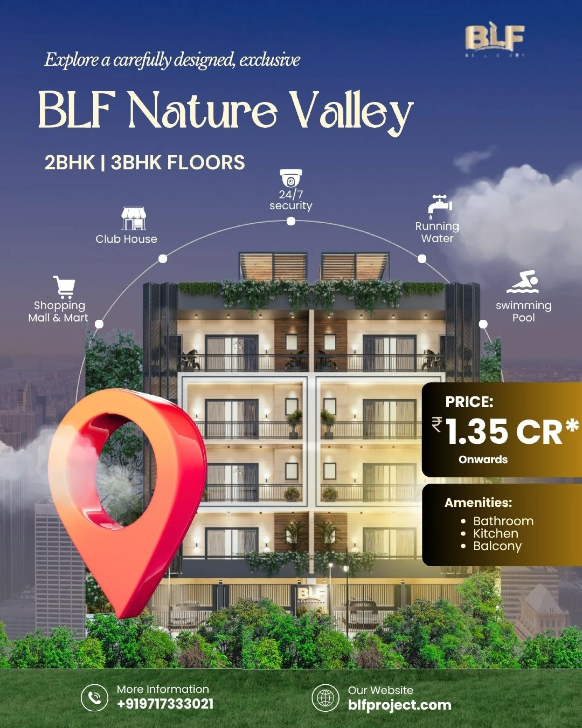 3 BHK Affordable Floors in Sohna, Sector 35, Gurgaon