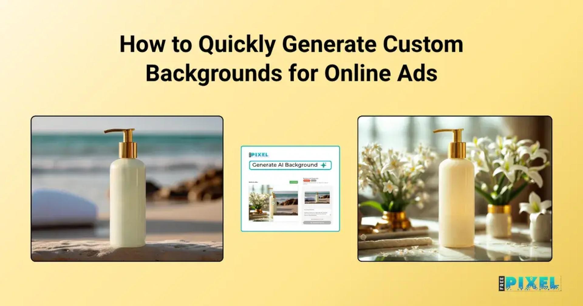 How to Quickly Generate Custom Backgrounds for Online Ads