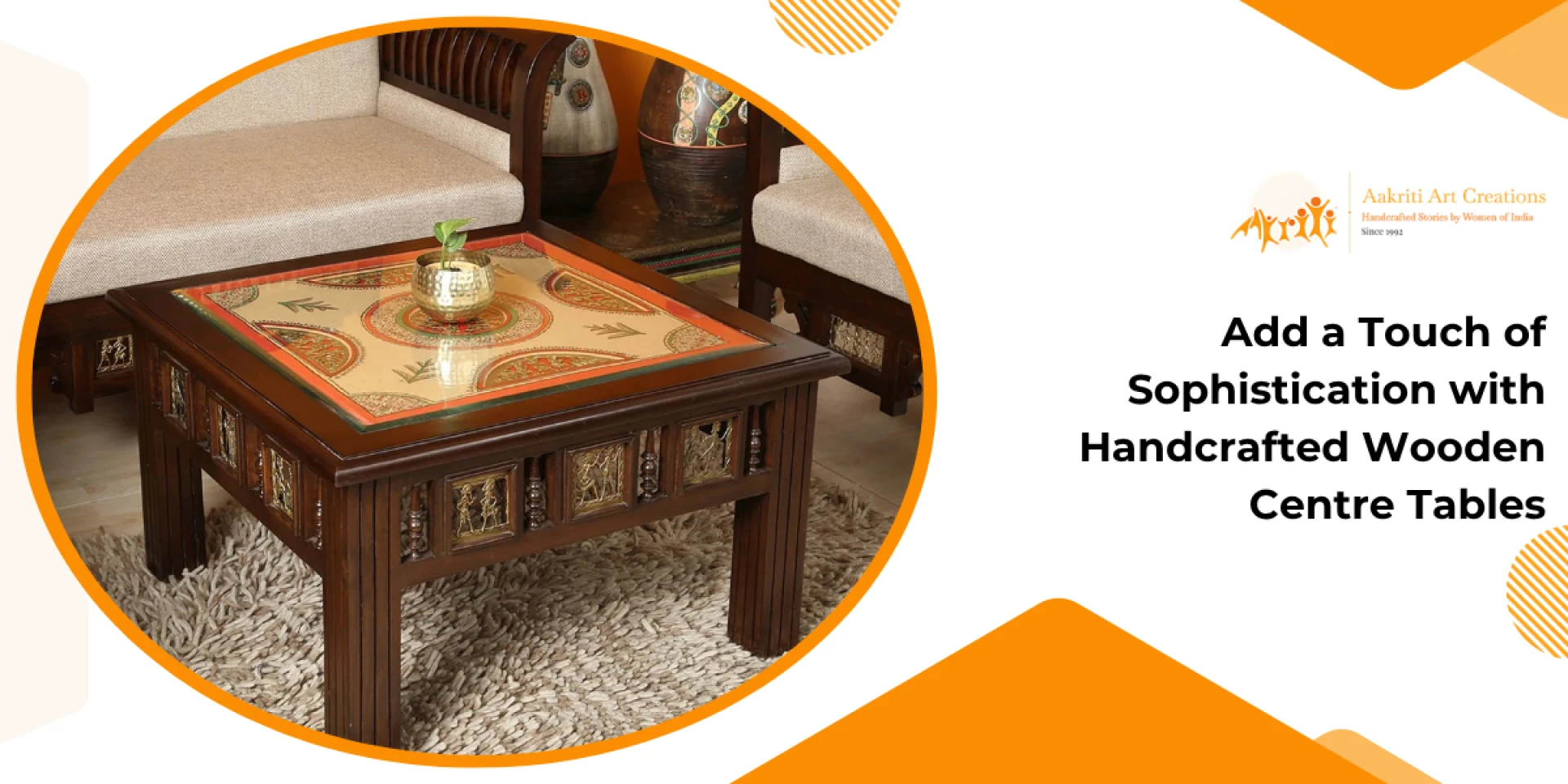 Add a Touch of Sophistication with Handcrafted Wooden Centre Tables