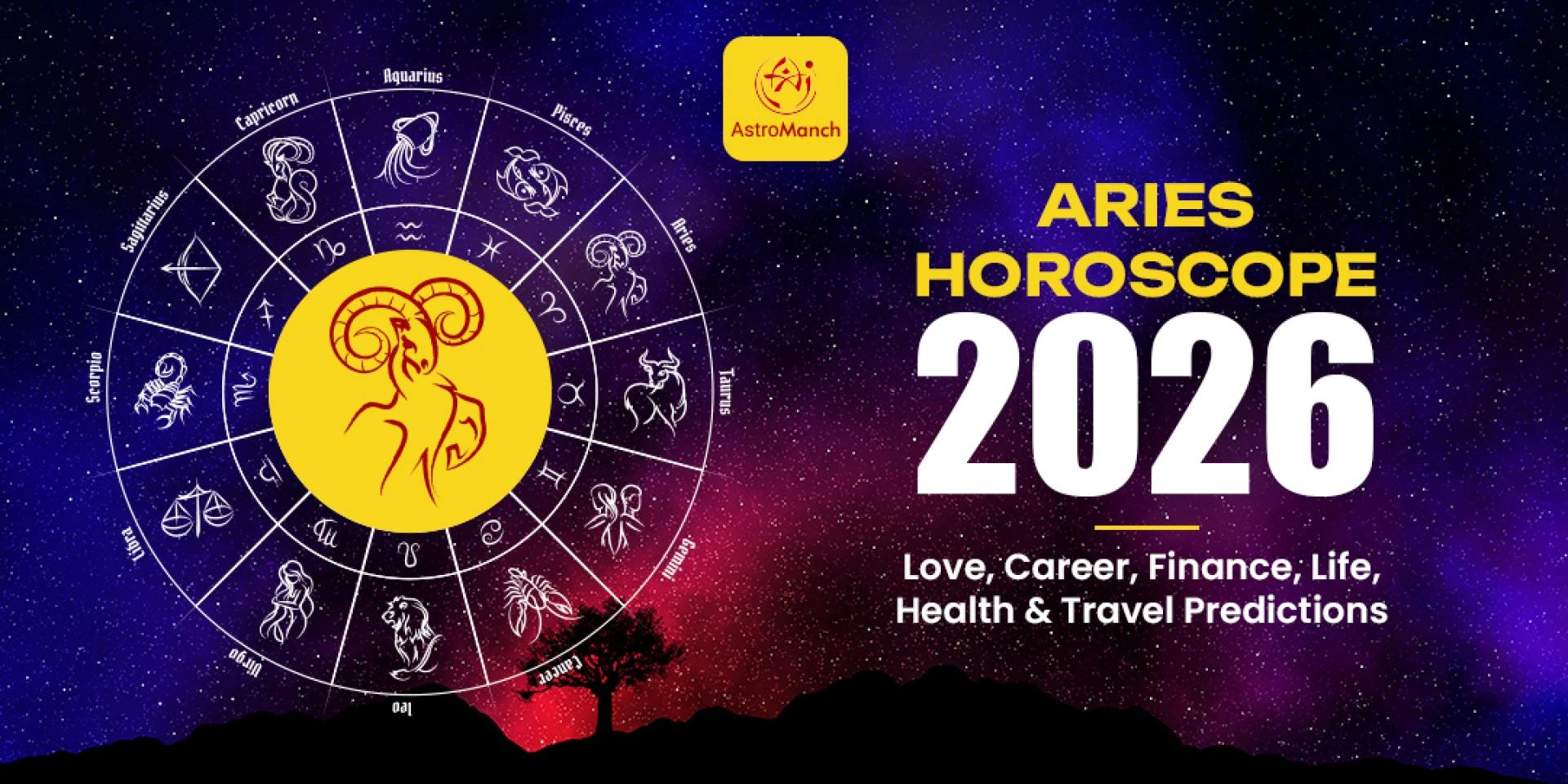 Aries Horoscope 2026: Love, Career, Finance, Life, Health & Travel Predictions