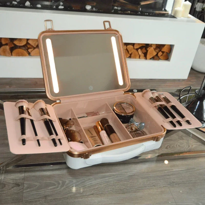 Why Every Traveler Needs a Beauty Case With LED Mirror