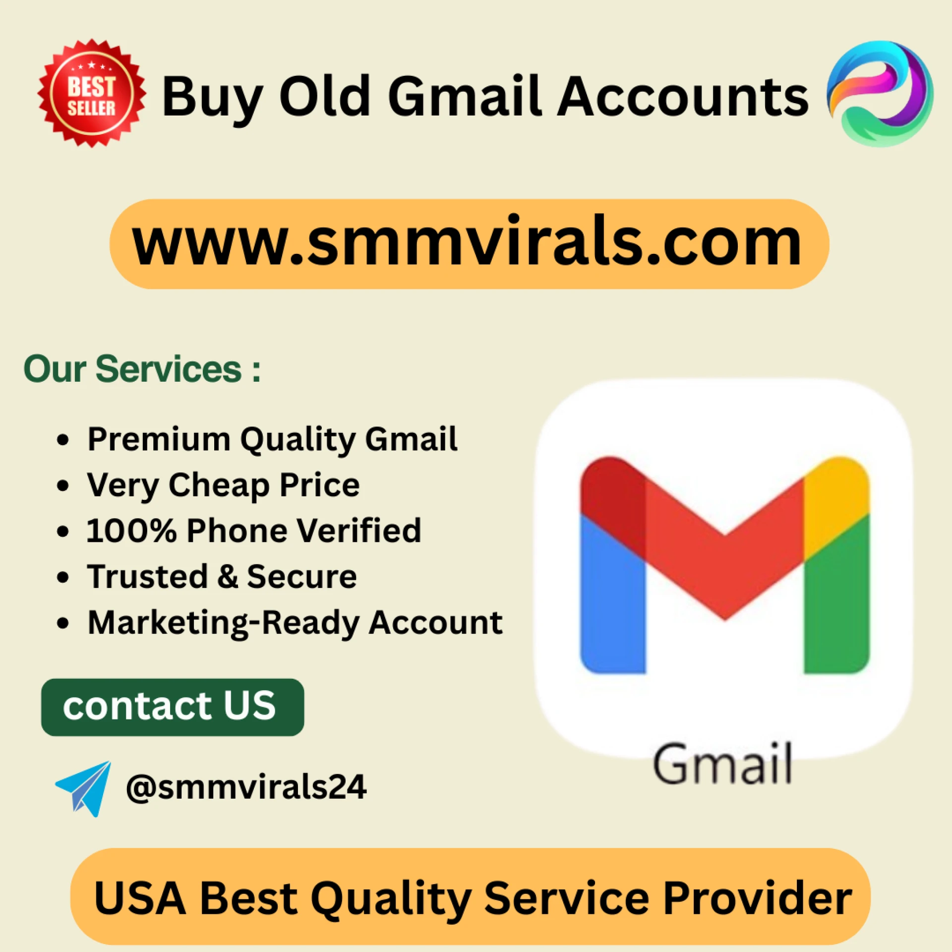 Best Place To Buy Old Gmail Accounts In USA - SmmVirals