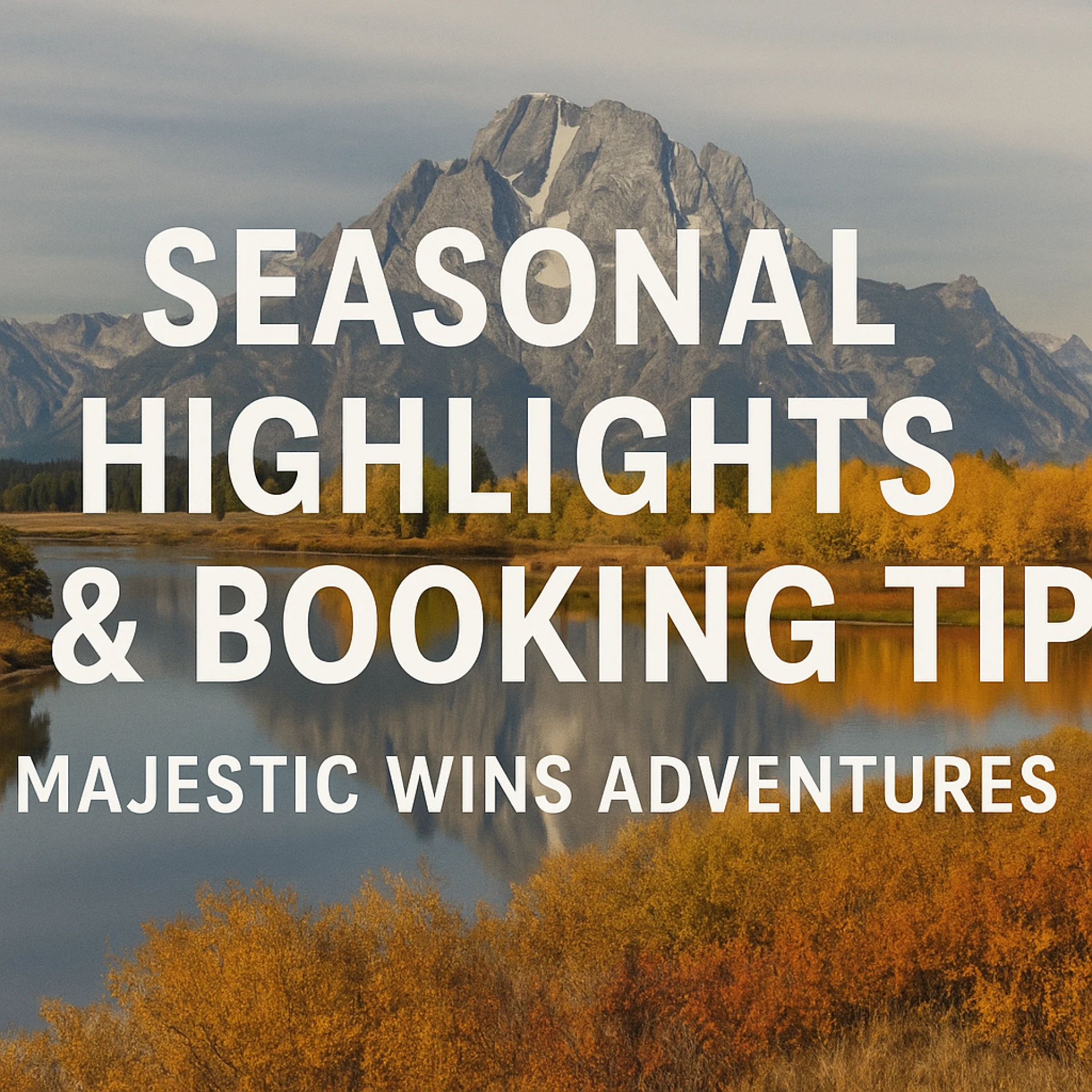 Seasonal Highlights & Booking Tips from Majestic Wins Adventures