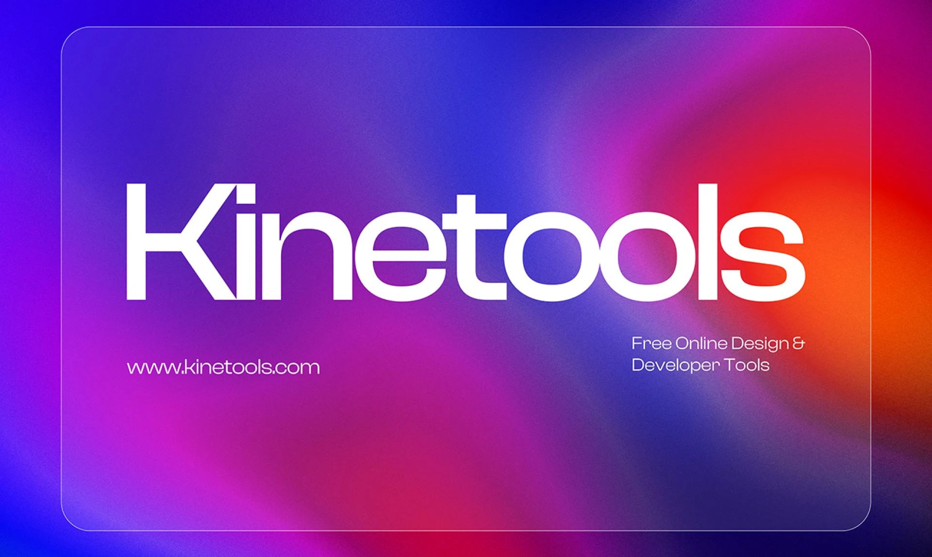  KineTools – The Ultimate Online Toolbox for Designers and Developers