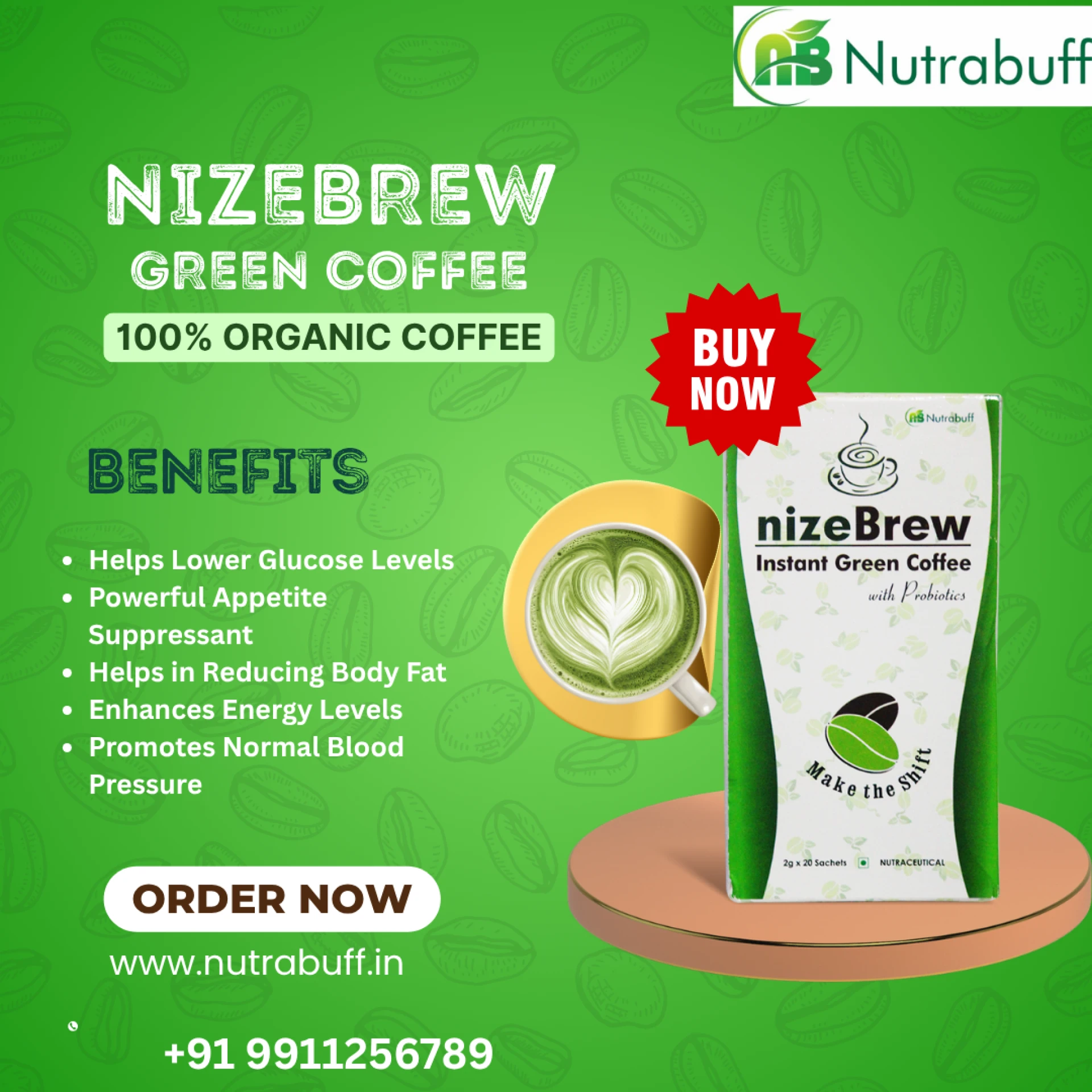 Shop The Best Green Organic Coffee Online – Nutrabuff