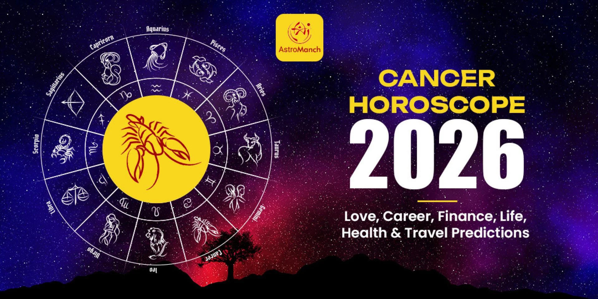 Cancer Horoscope 2026: Love, Career, Finance, Health & Travel Predictions