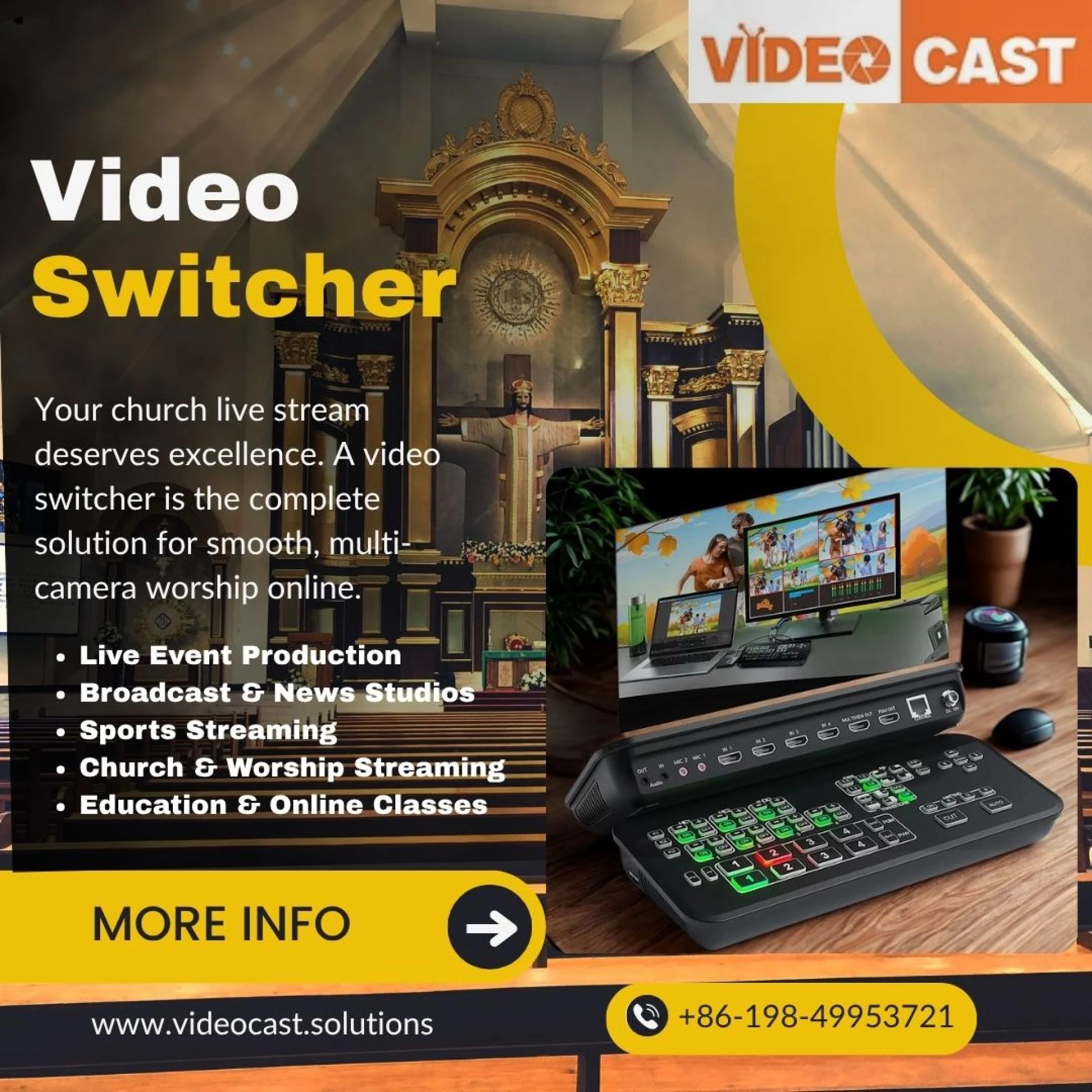 A Complete Solution for Churches: Improve Your Live Stream with a Video Switcher