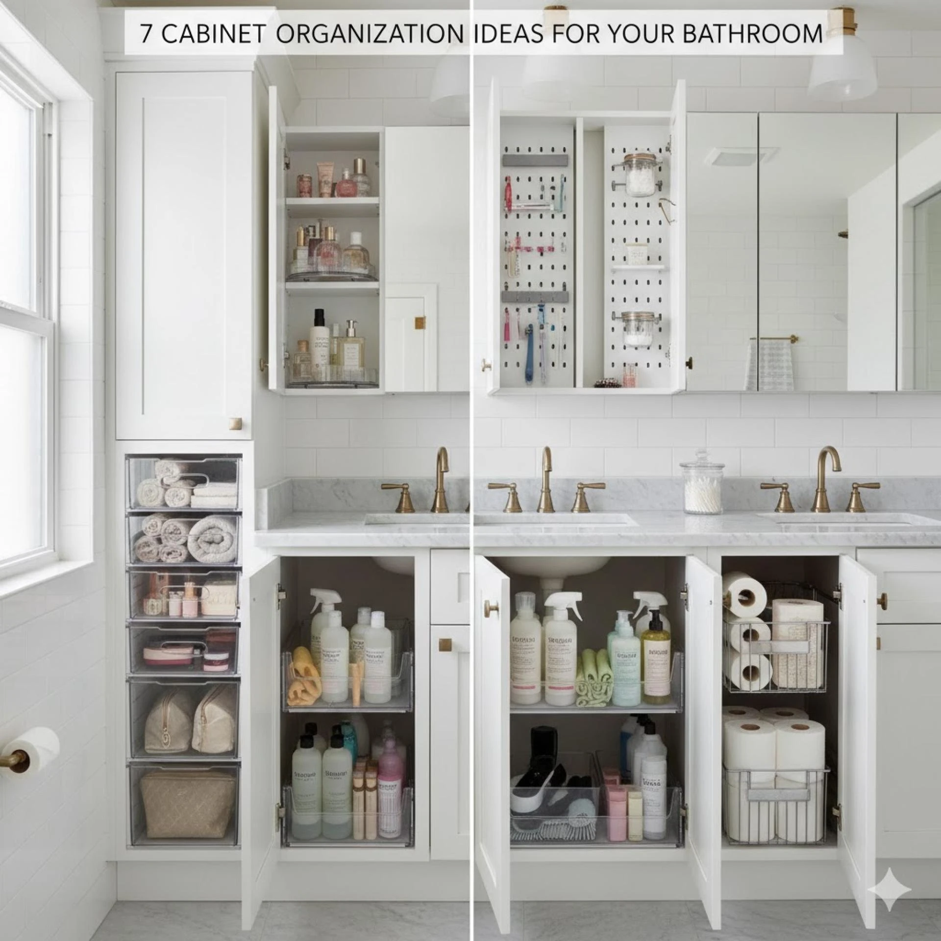 7 Cabinet Organization Ideas for Your Bathroom