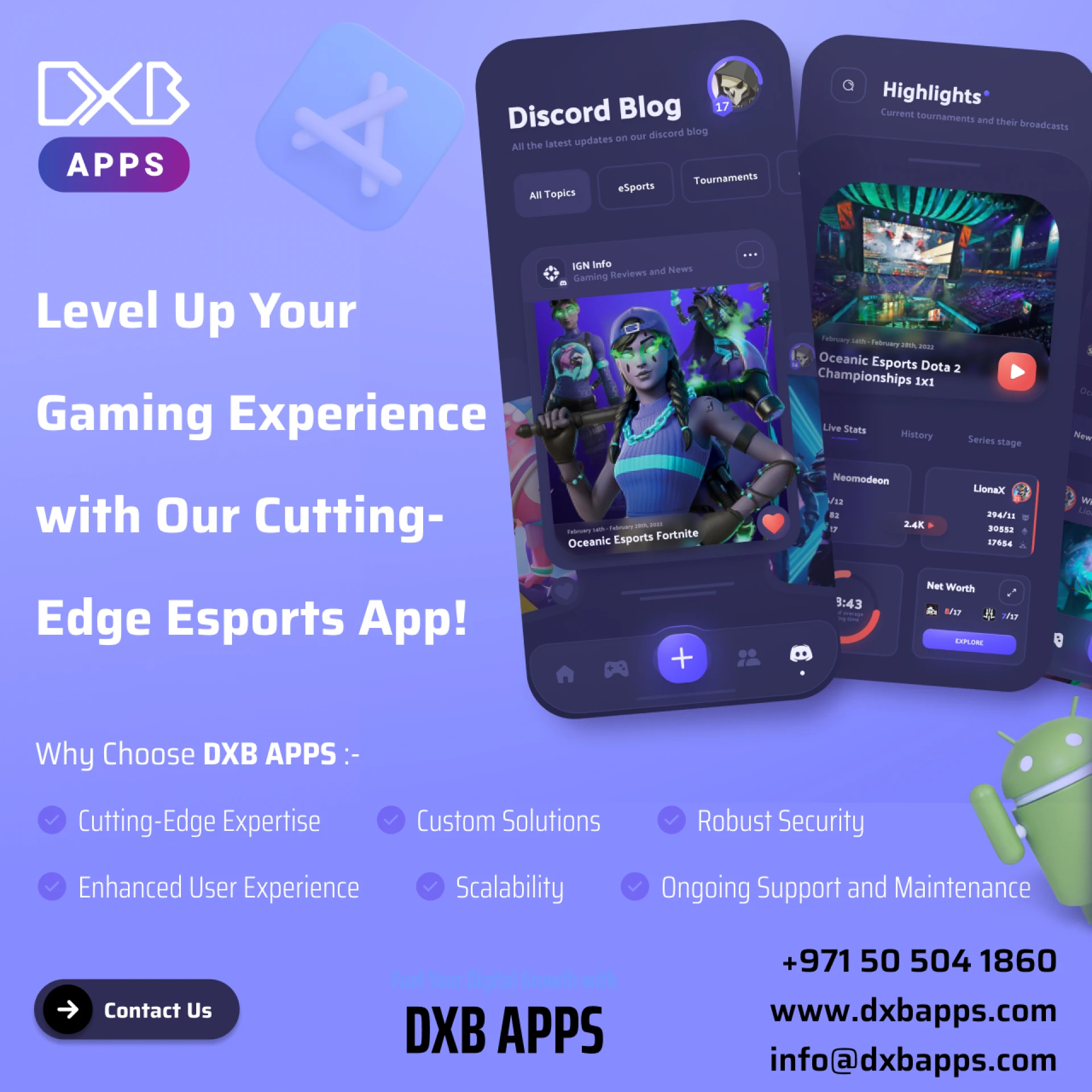 DXB APPS Offers Premium Mobile App Development Dubai Services in UAE